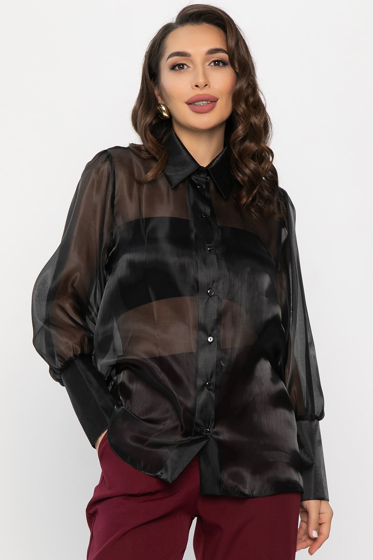 Блуза Вернисаж (черная) Б14320-33М