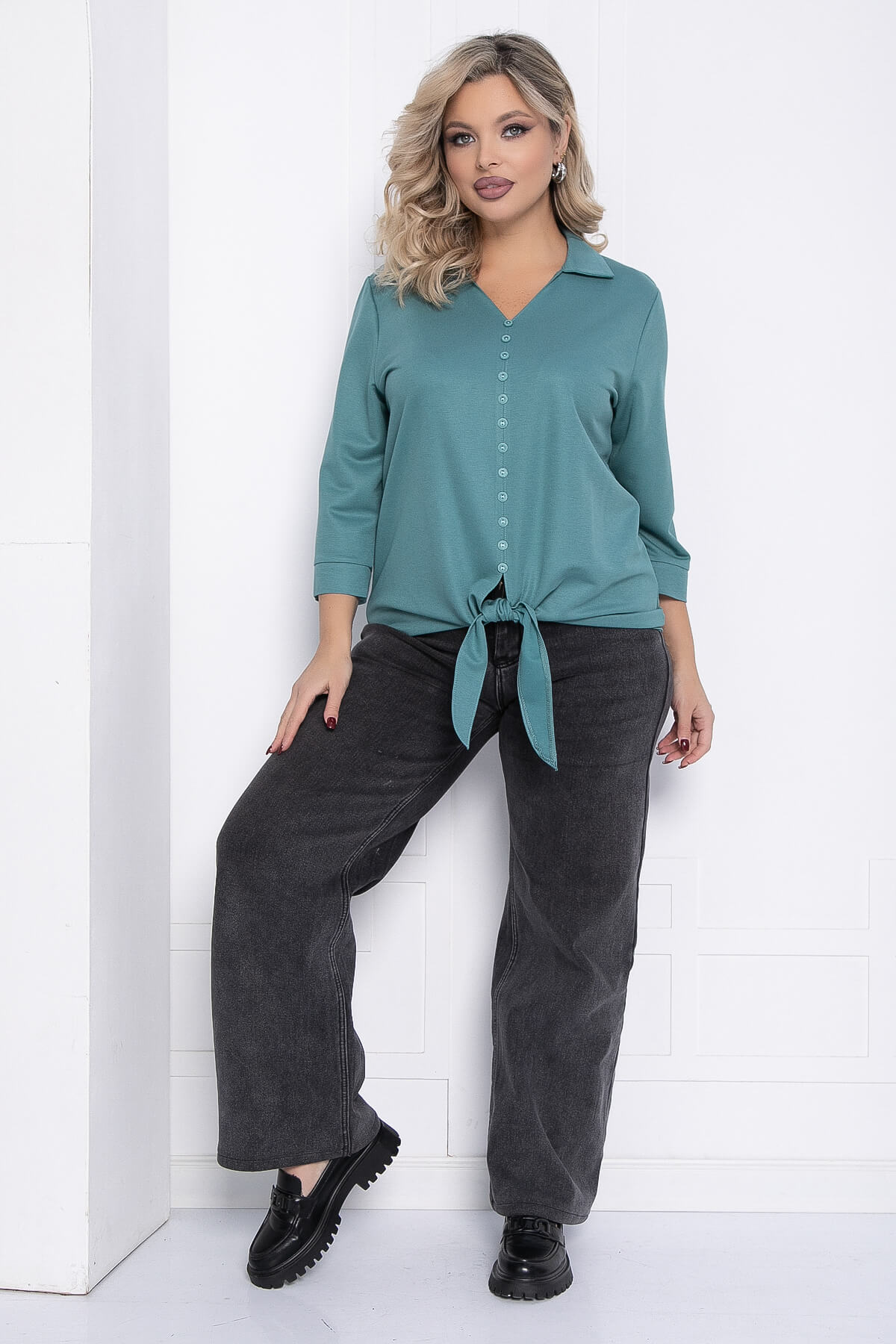 Блуза Монокини (светло-зеленое) Б12359-18