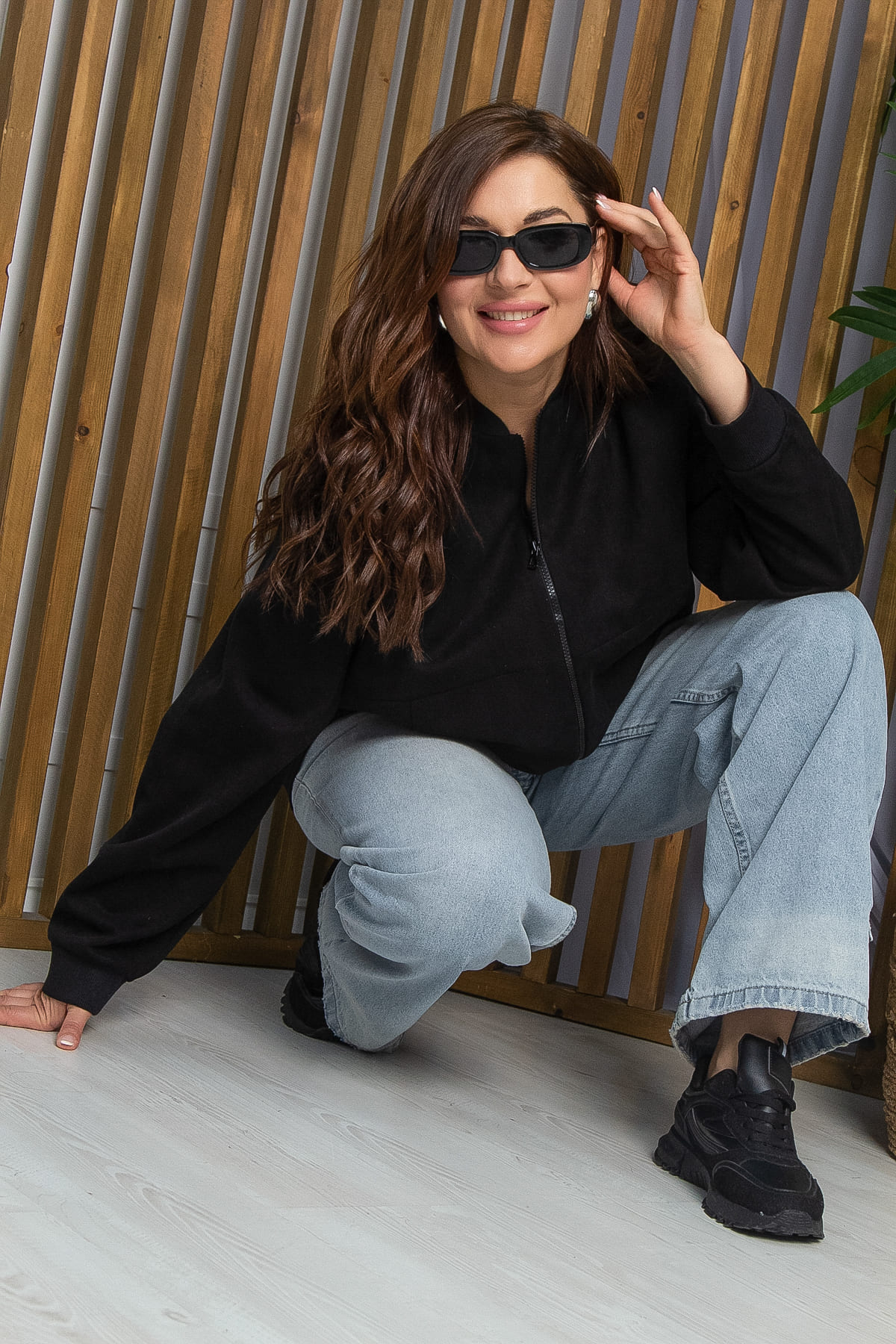 Бомбер Моя судьба (черный) Б13293-13М