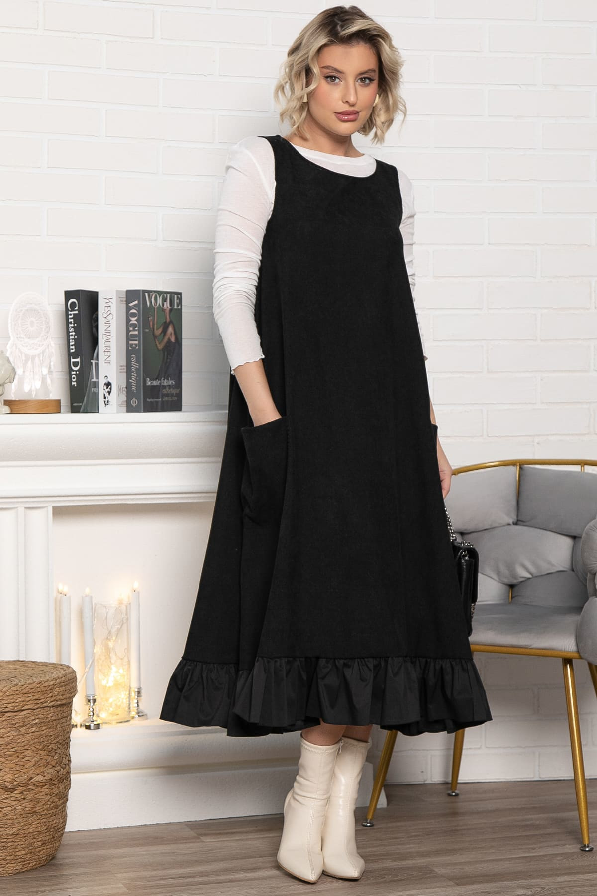 Сарафан бохо (черный) П14983-10М