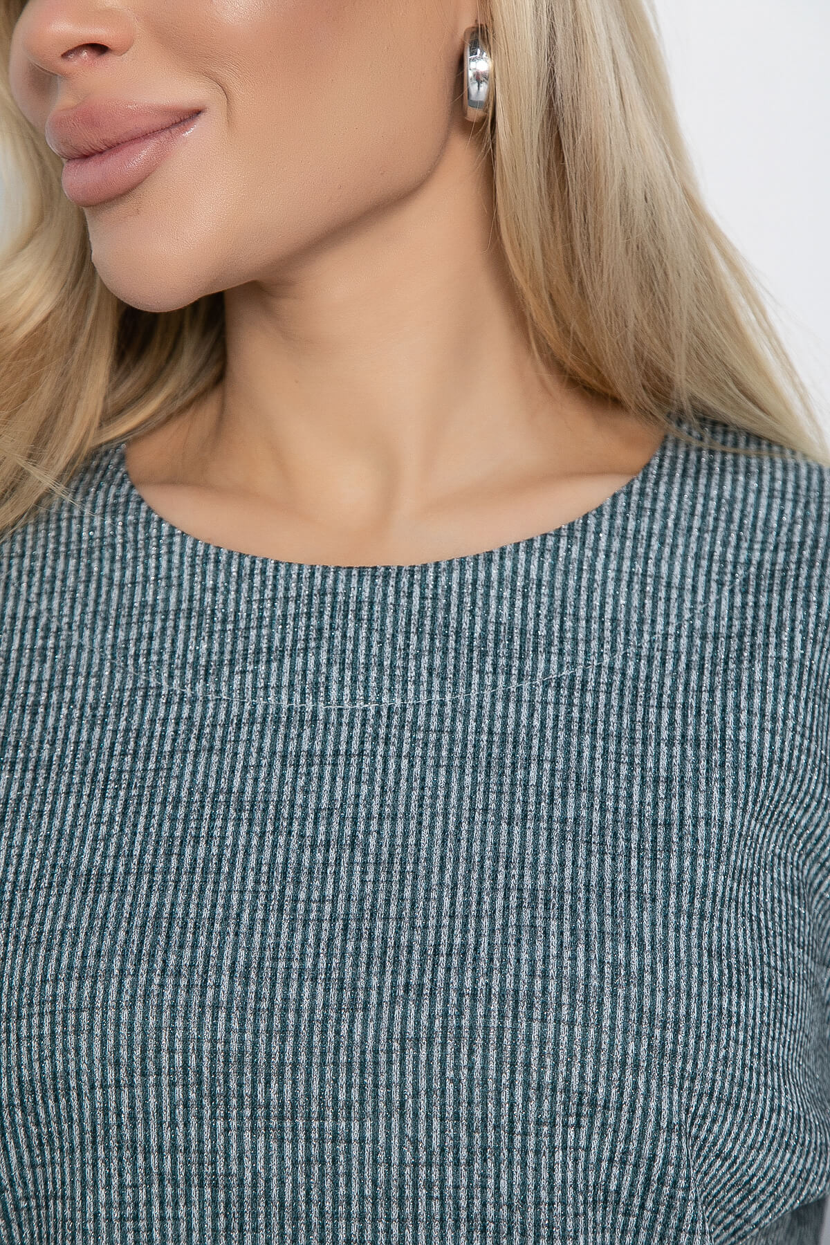 Блуза  В гармонии с собой (серо-зеленая) Б12424