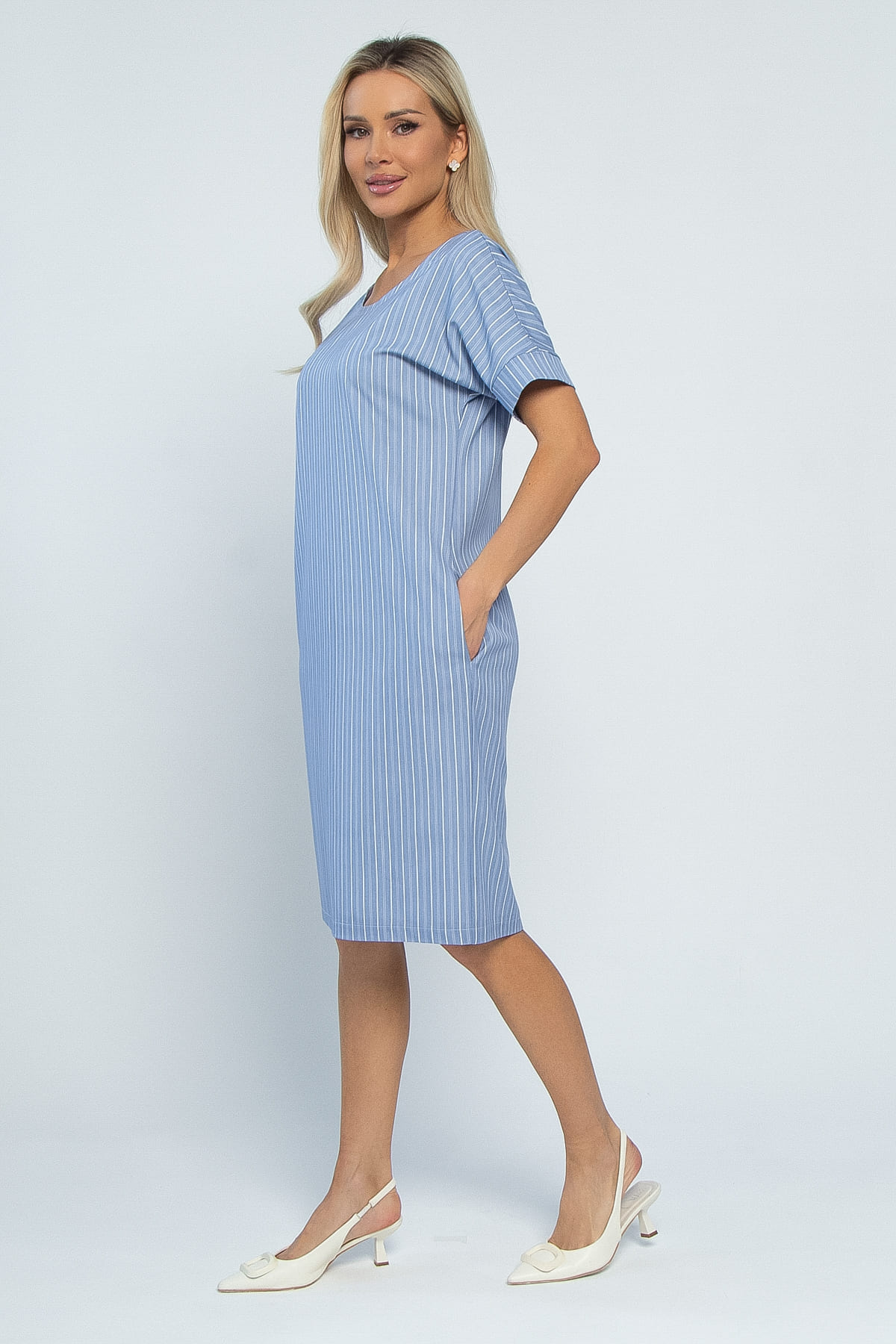 Платье Покоряя сердца (джинс) П13460-1М