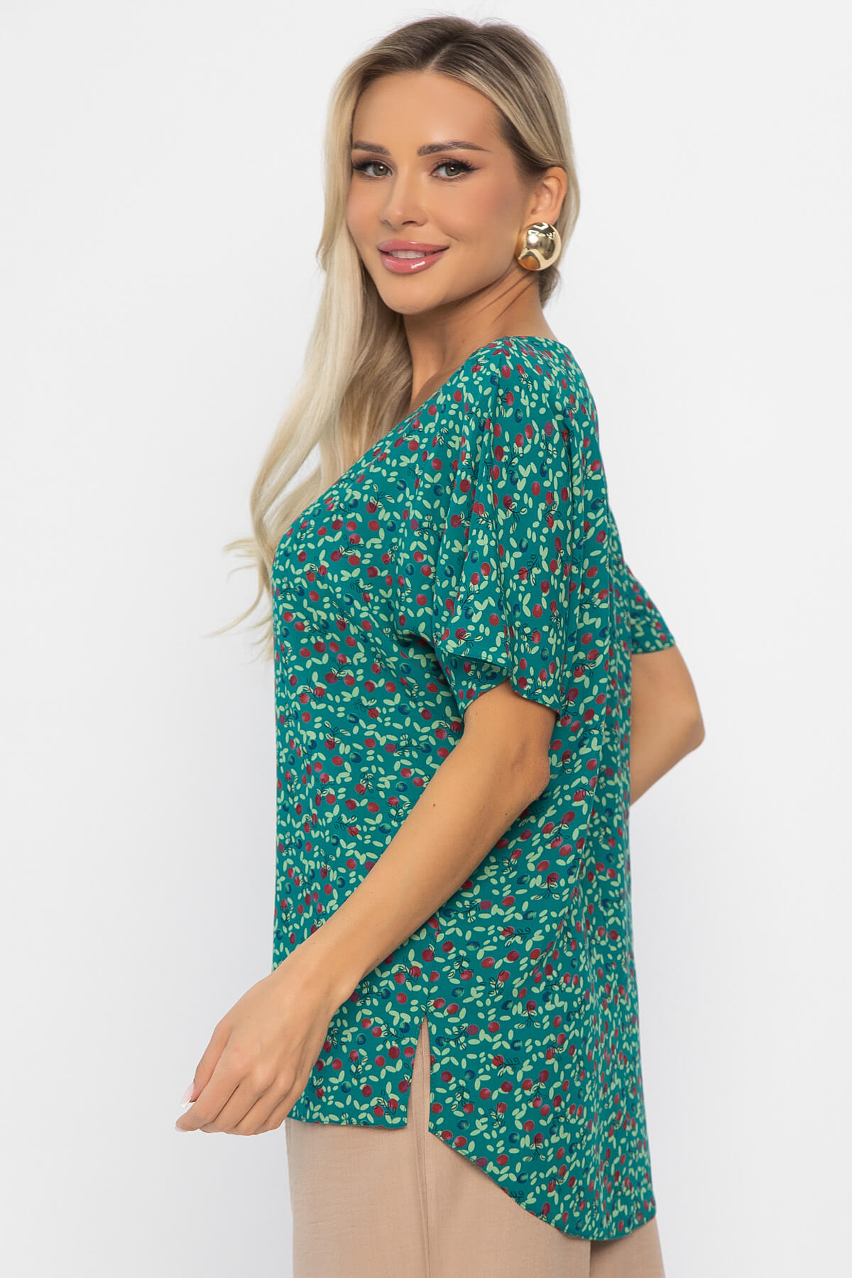 Блуза Маргоша (изумруд) Б13815-16М