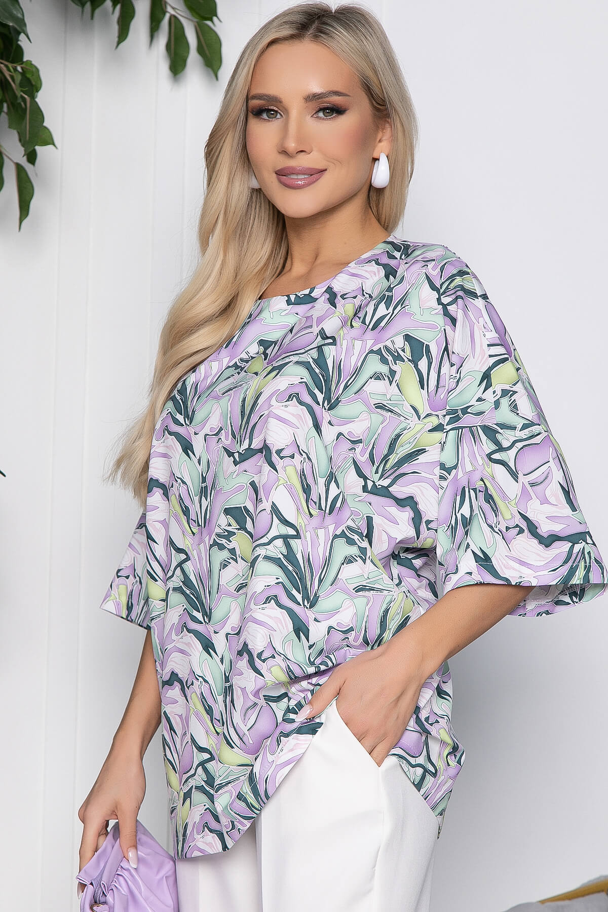 Блуза Лола (мультиколор) Б10306