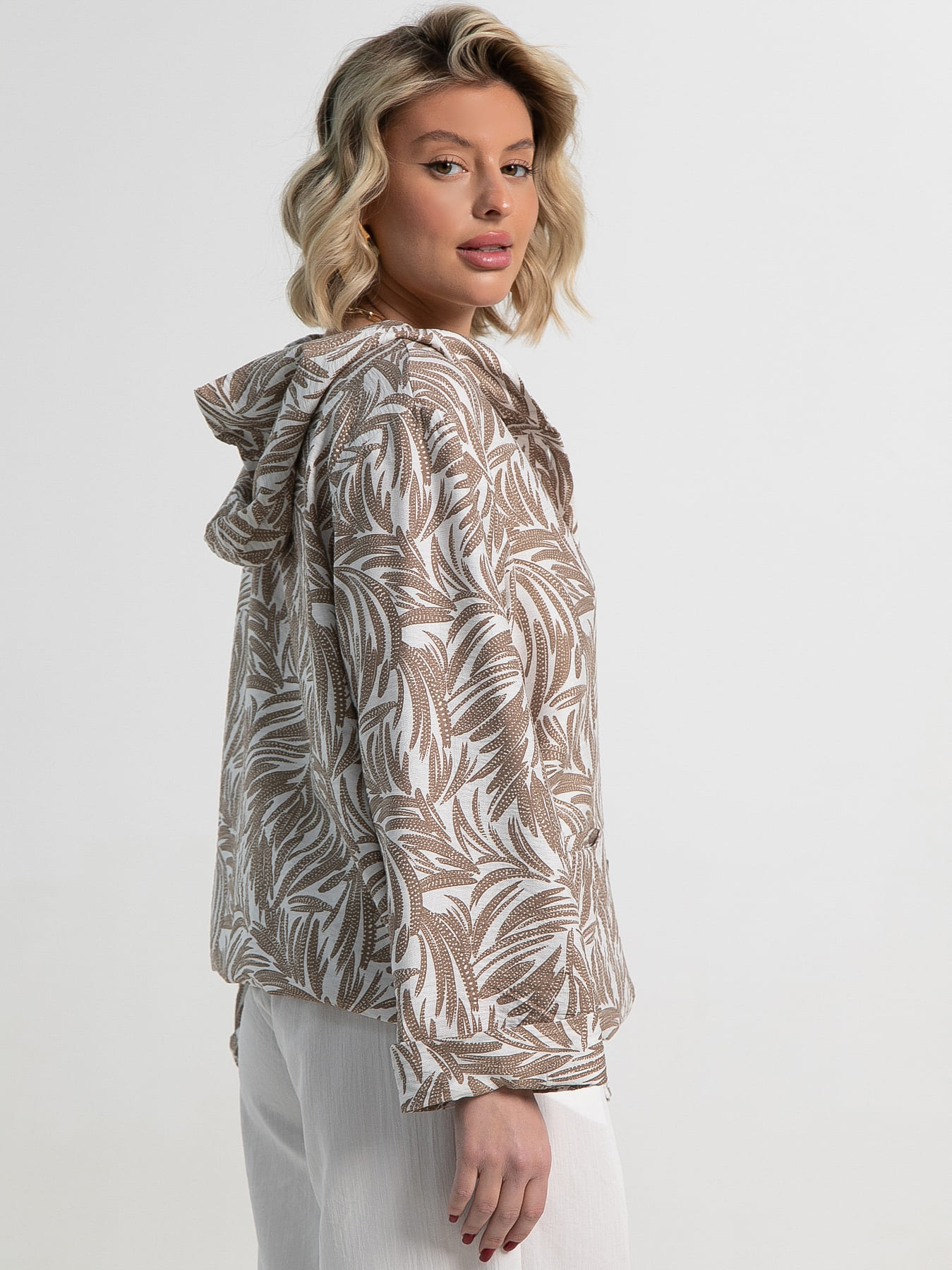 Пыльник Летний день (бело-коричневый) Б15152-8М