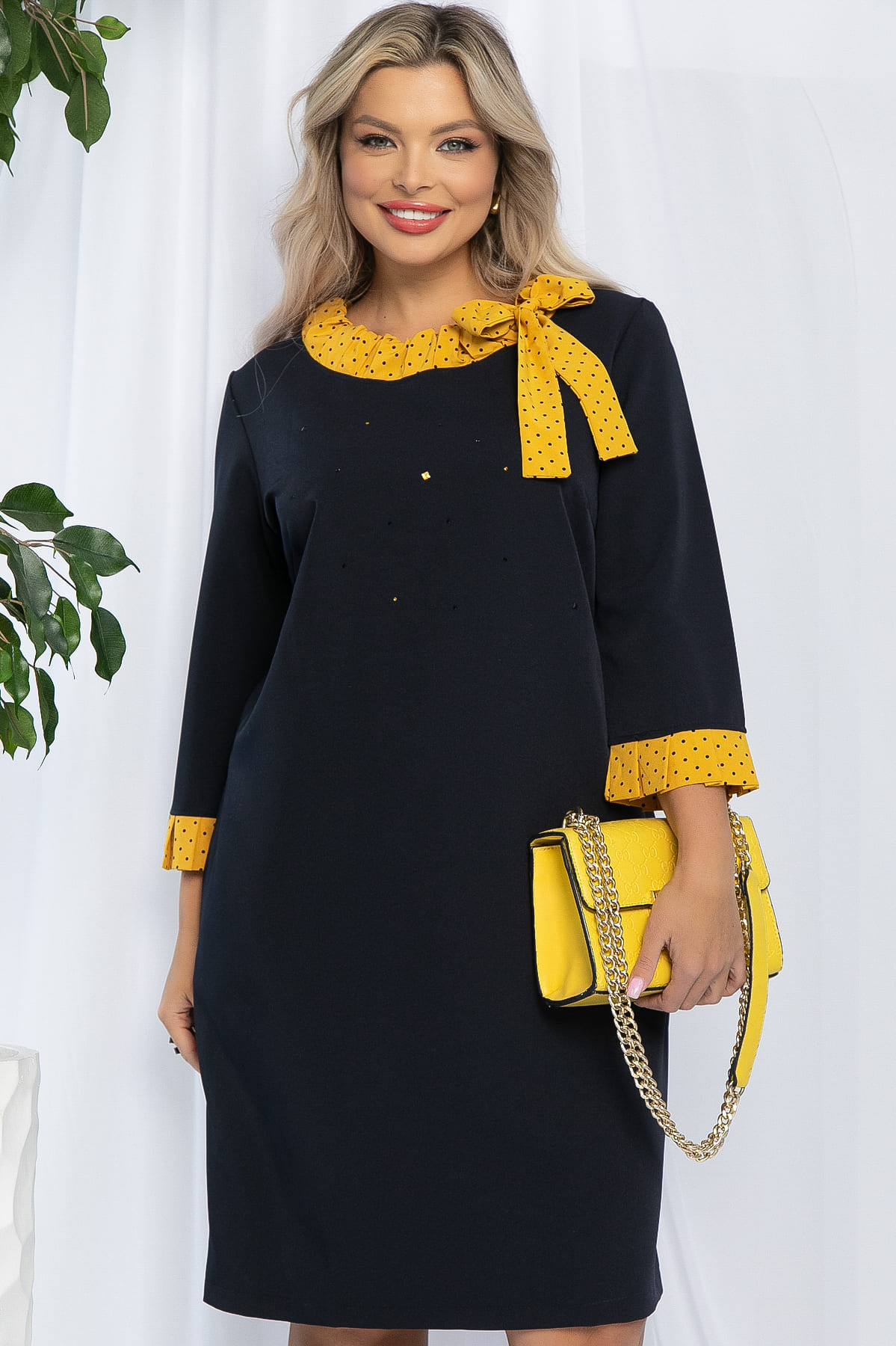 Платье Жемчужина (синее) П13233-24М