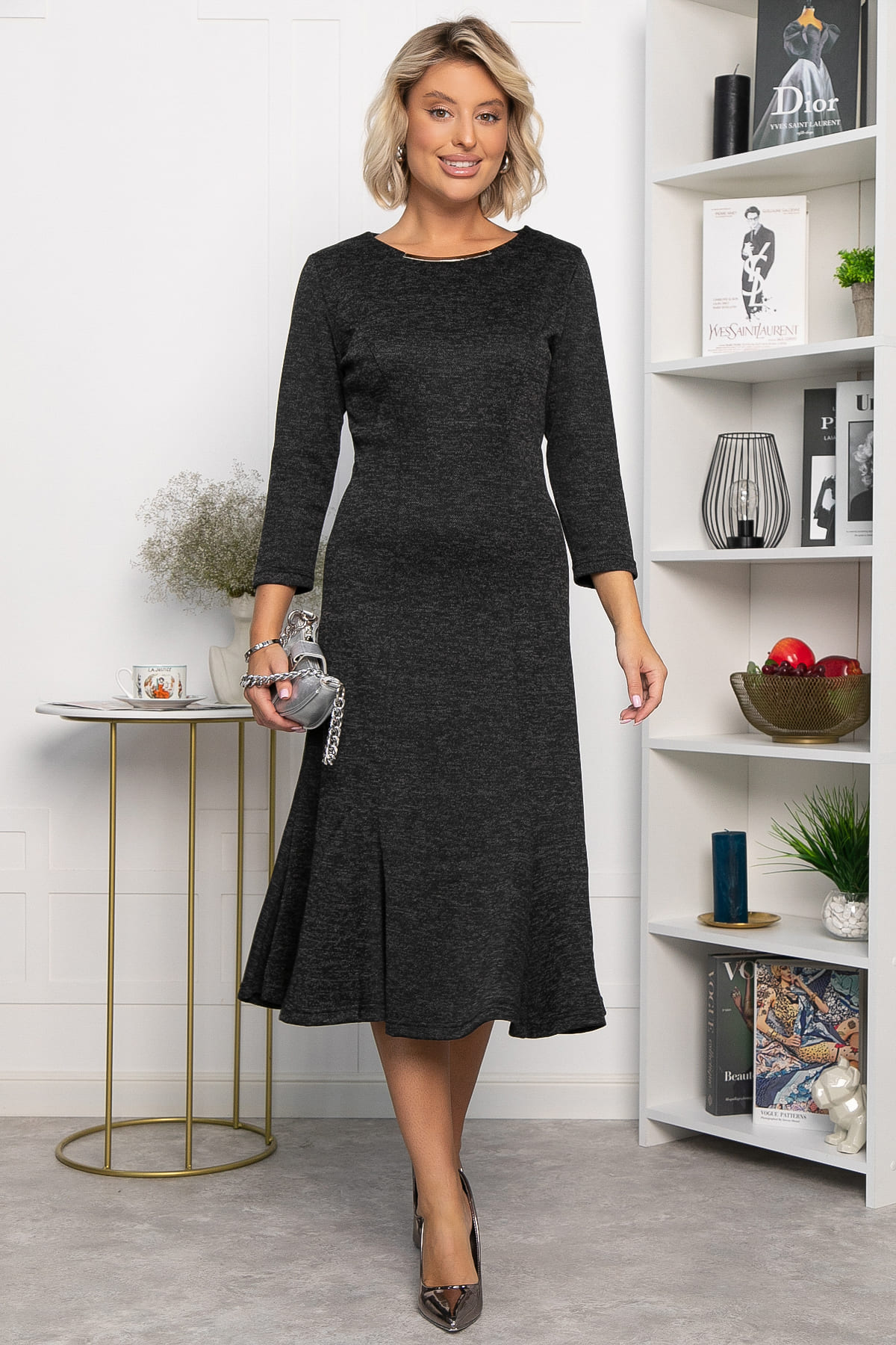 Платье годе Летисия (серое) П14328-10М