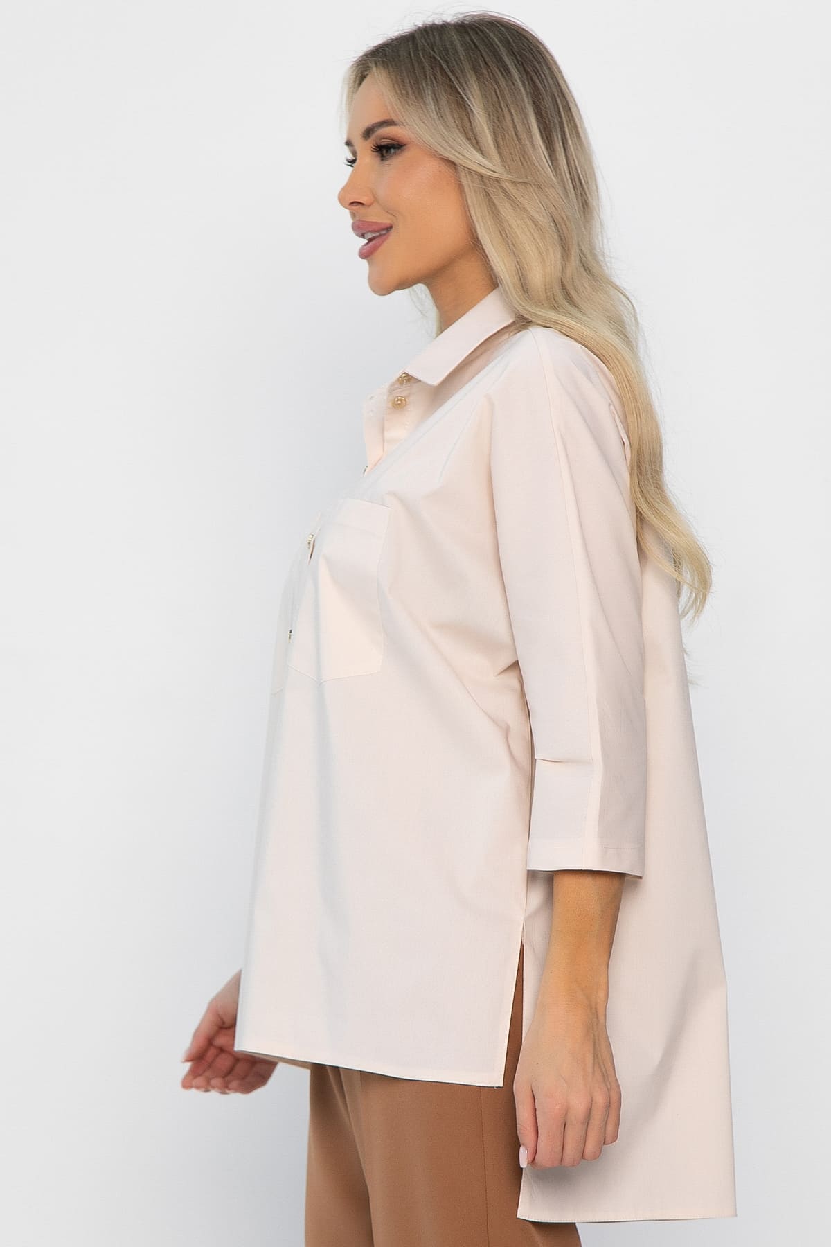 Рубашка классическая Аристократка (бежевая) Б14356-10М