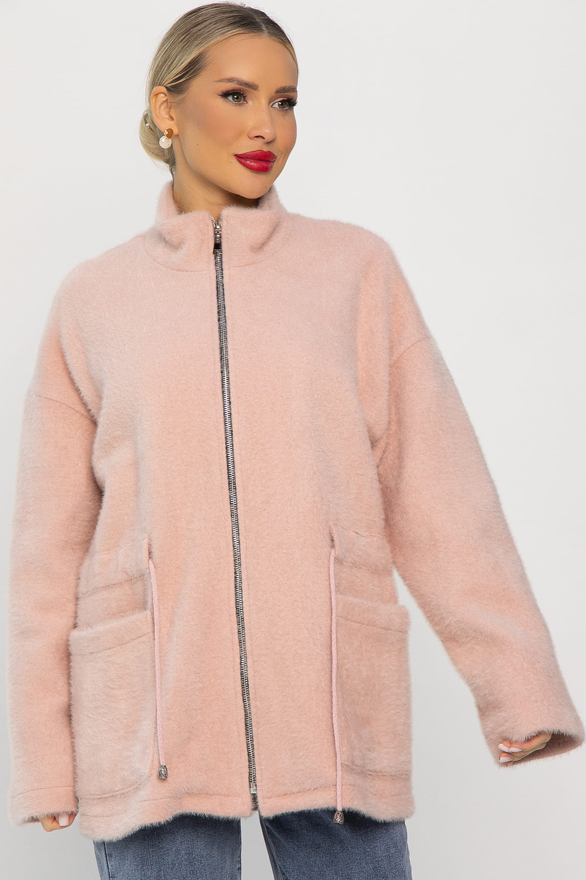 Пальто Альпака (пудра) Б14137-7М