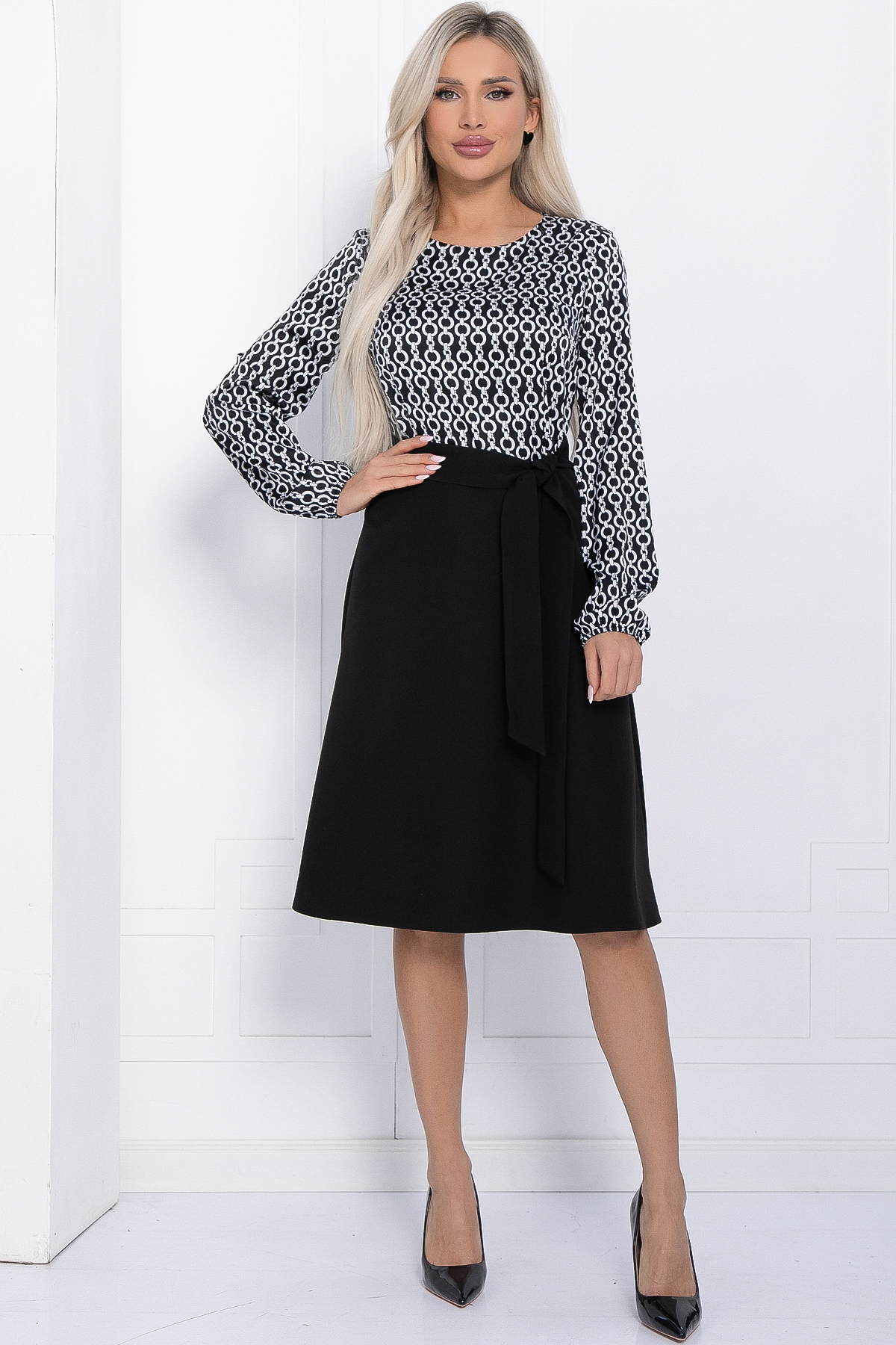 Платье Наира (черное) П12286-30