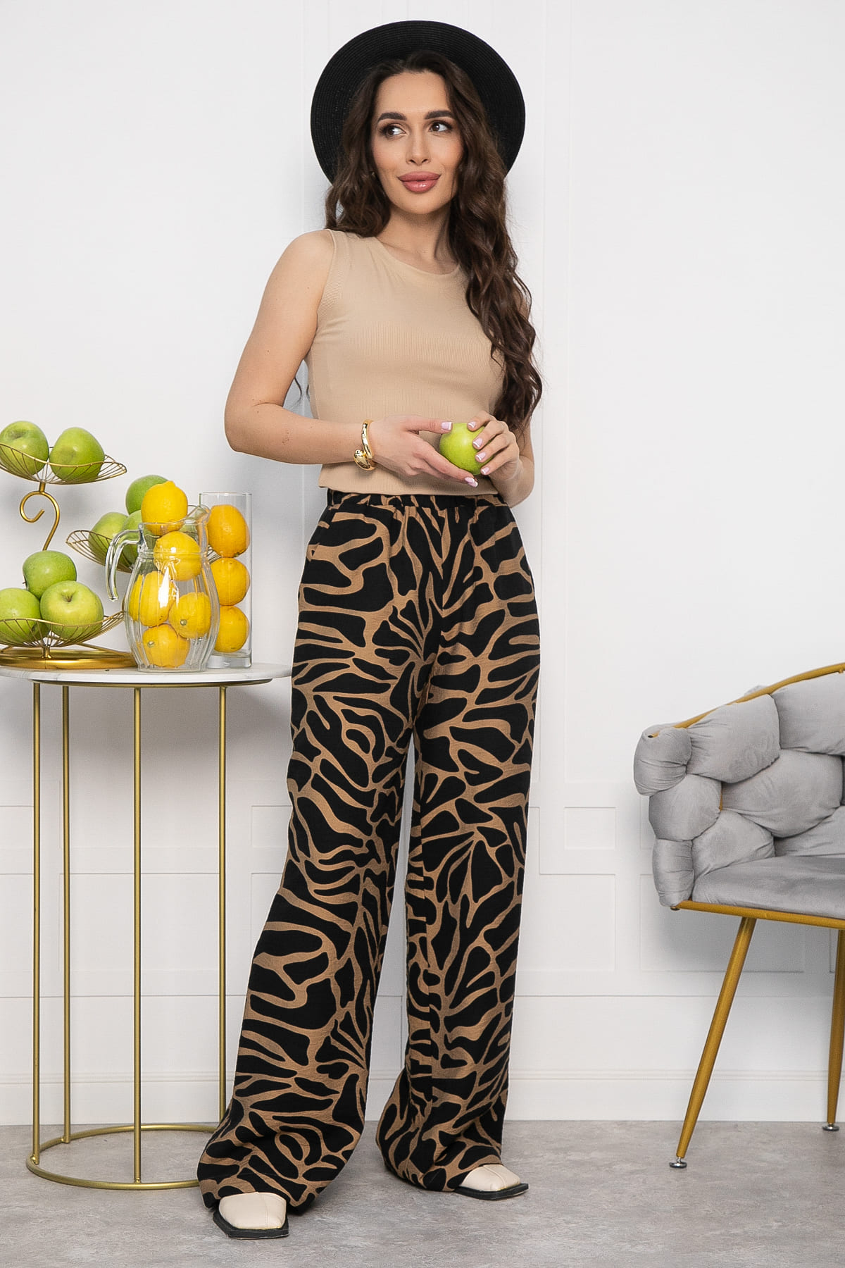 Брюки Калейдоскоп (коричневые) Б13606-30М