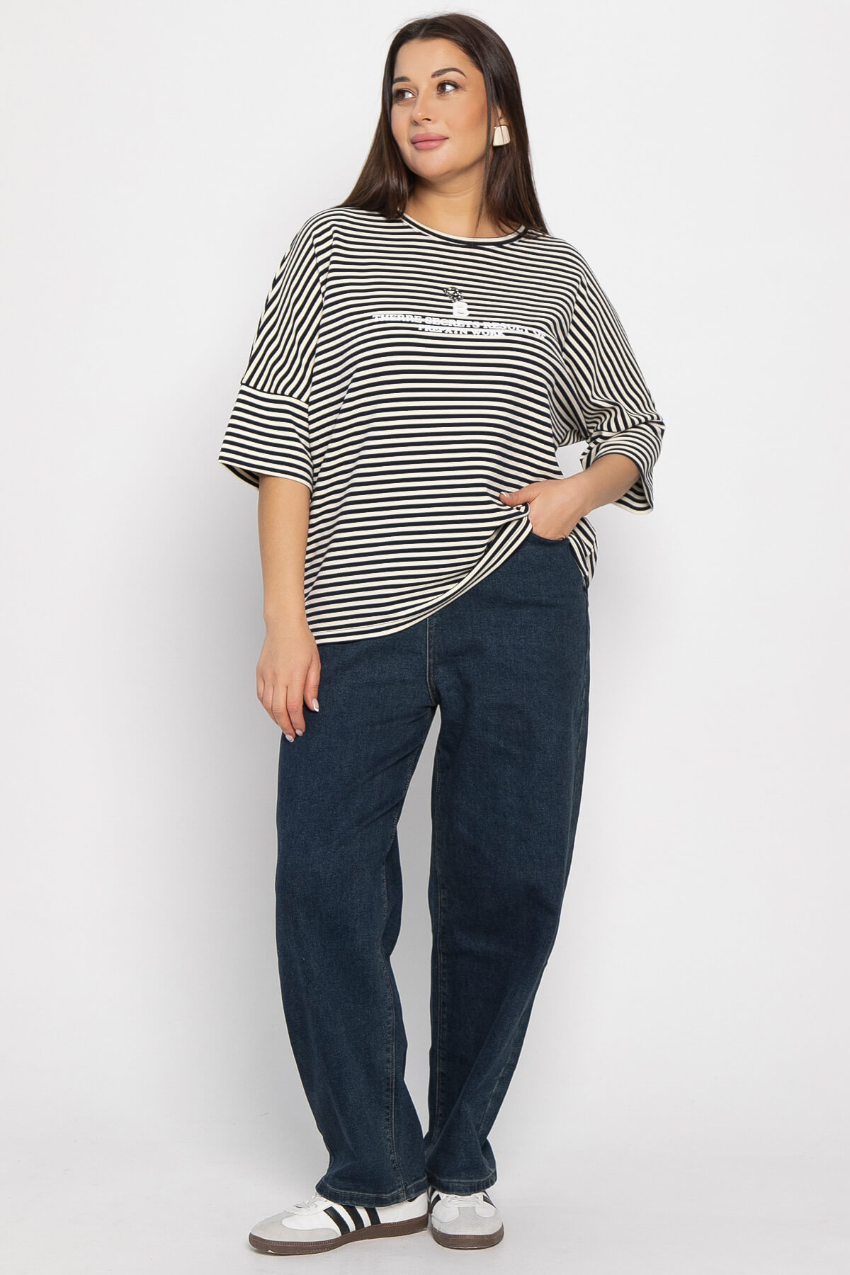 Блуза Монтана (бело-синяя) Б14887-20М