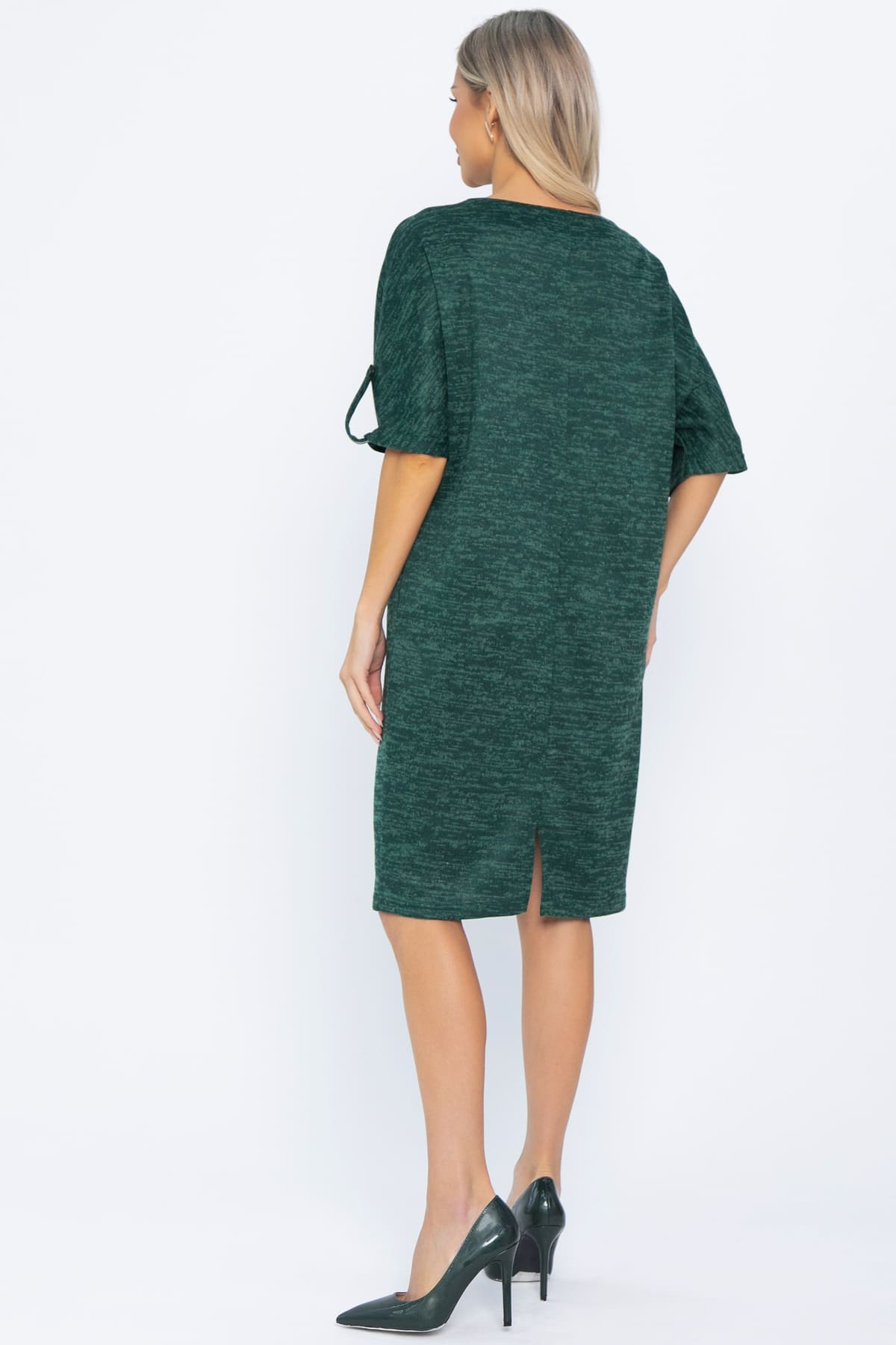 Платье трикотажное Кайла (зеленое) П14587-10М