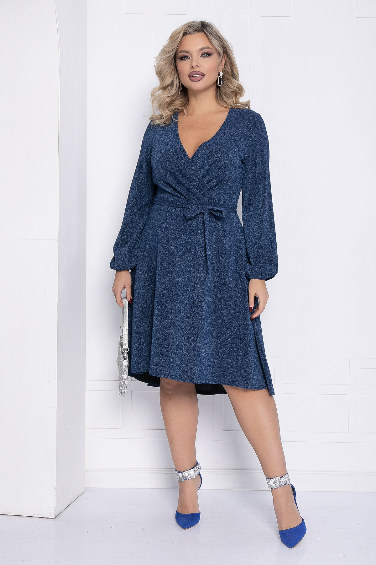 Платье праздничное Загадай желание (джинс) П14467-49М