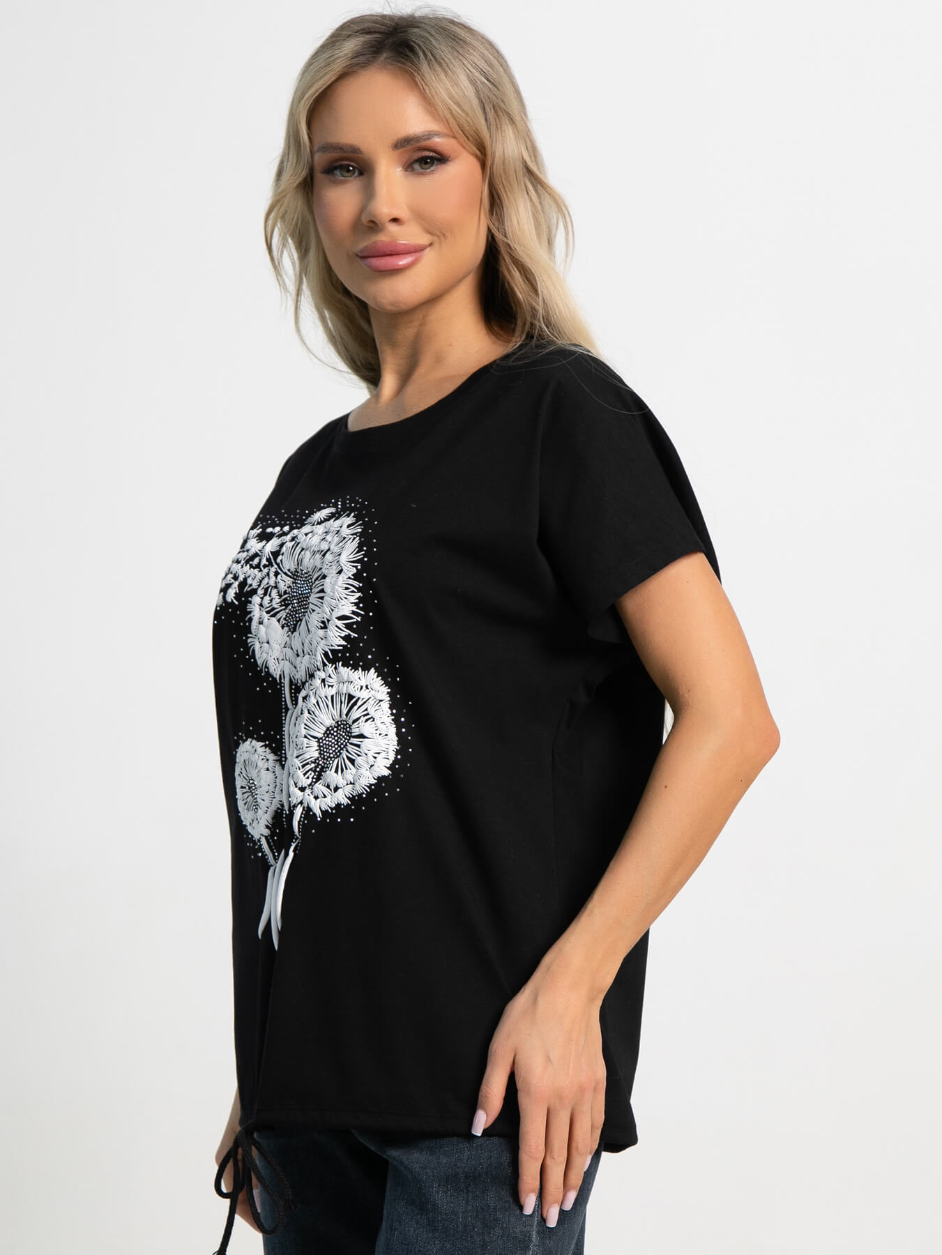 Блуза Фло (черная) Б15507-20М