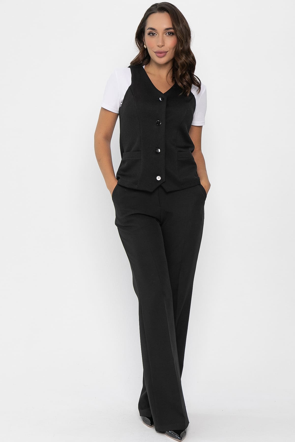 Жилет Мэнсфилд (черный) Б14085-13М