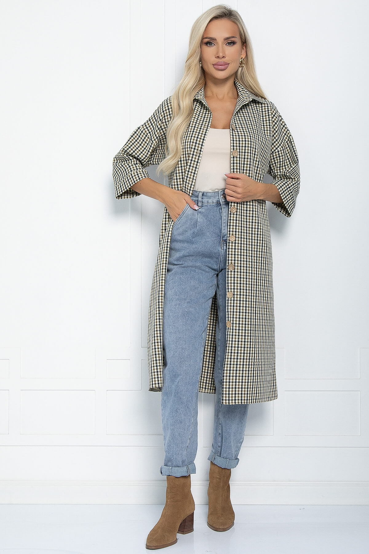 Платье Кэсси (клетка) НЬЮ П11220