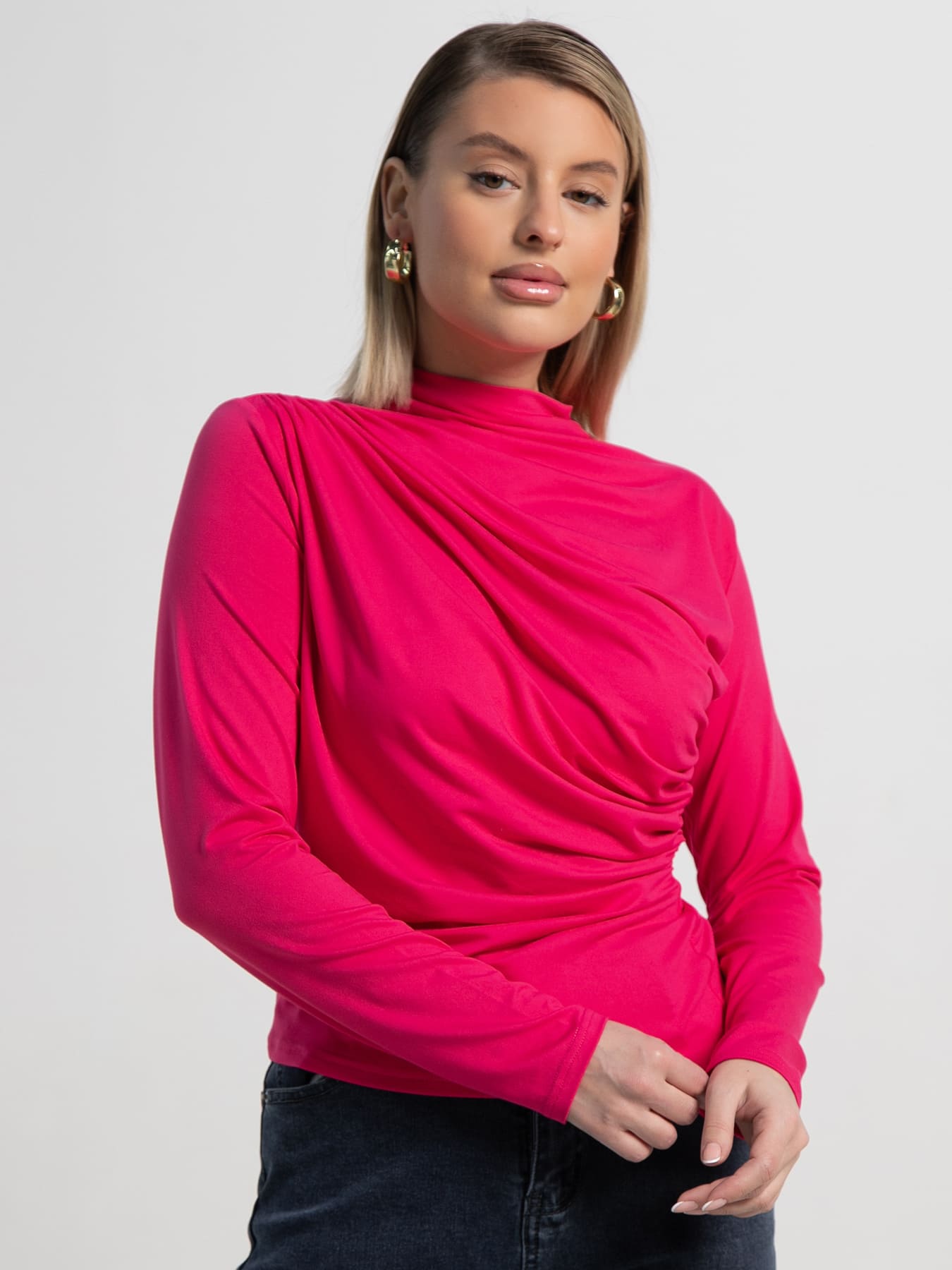 Лонгслив Тайна сердца (малиновый) Б15509-7М