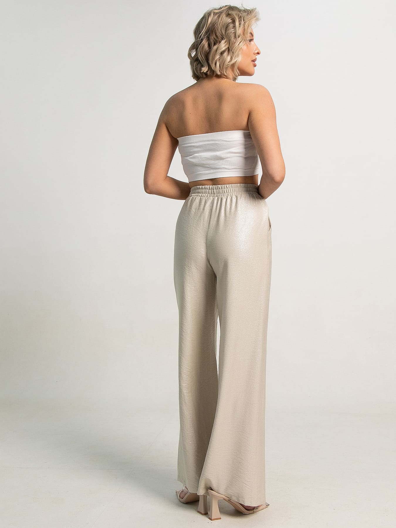 Брюки Сияние лета (бежевое серебро) Б15678-5М