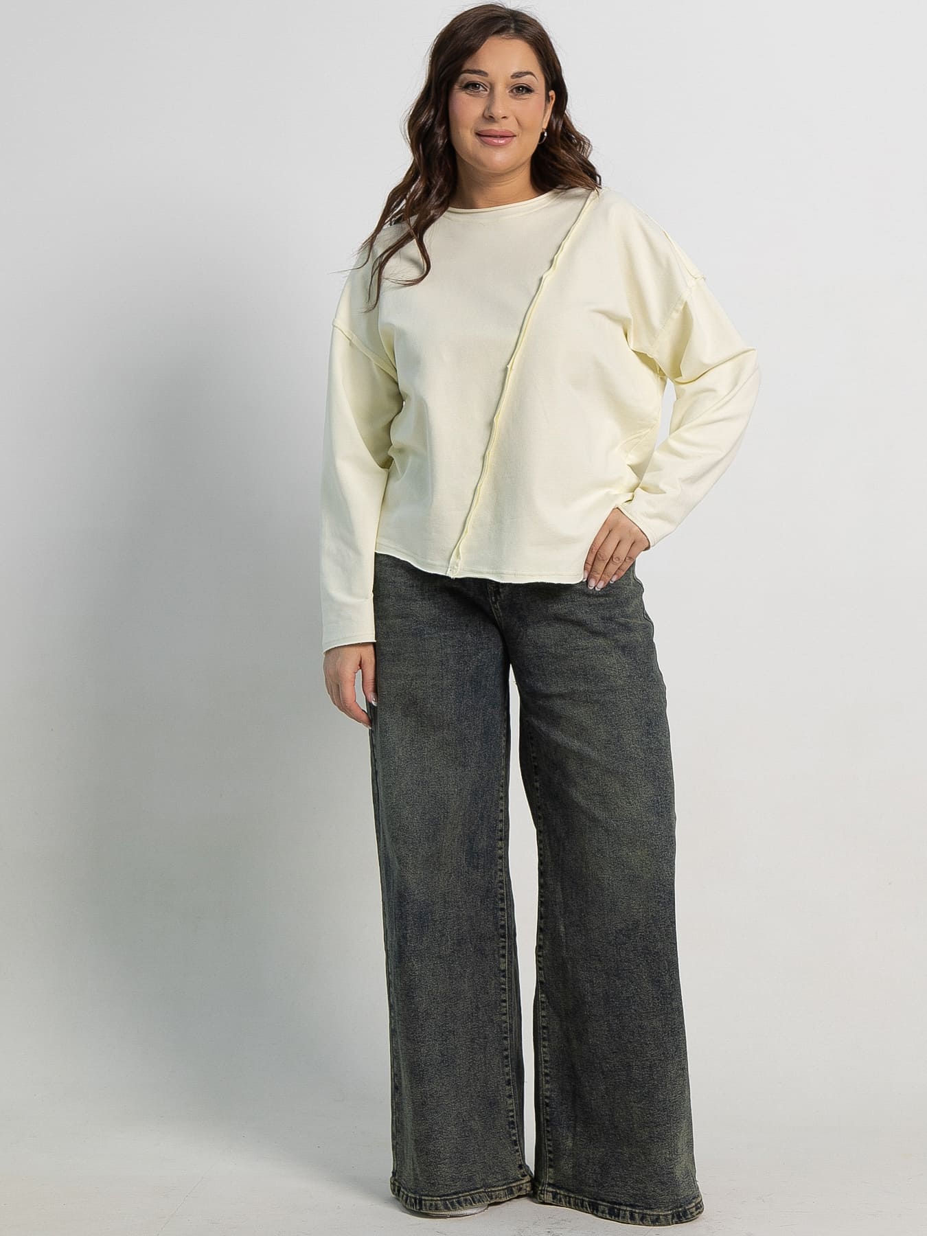 Блуза Эйрин (экрю) Б15104-35М