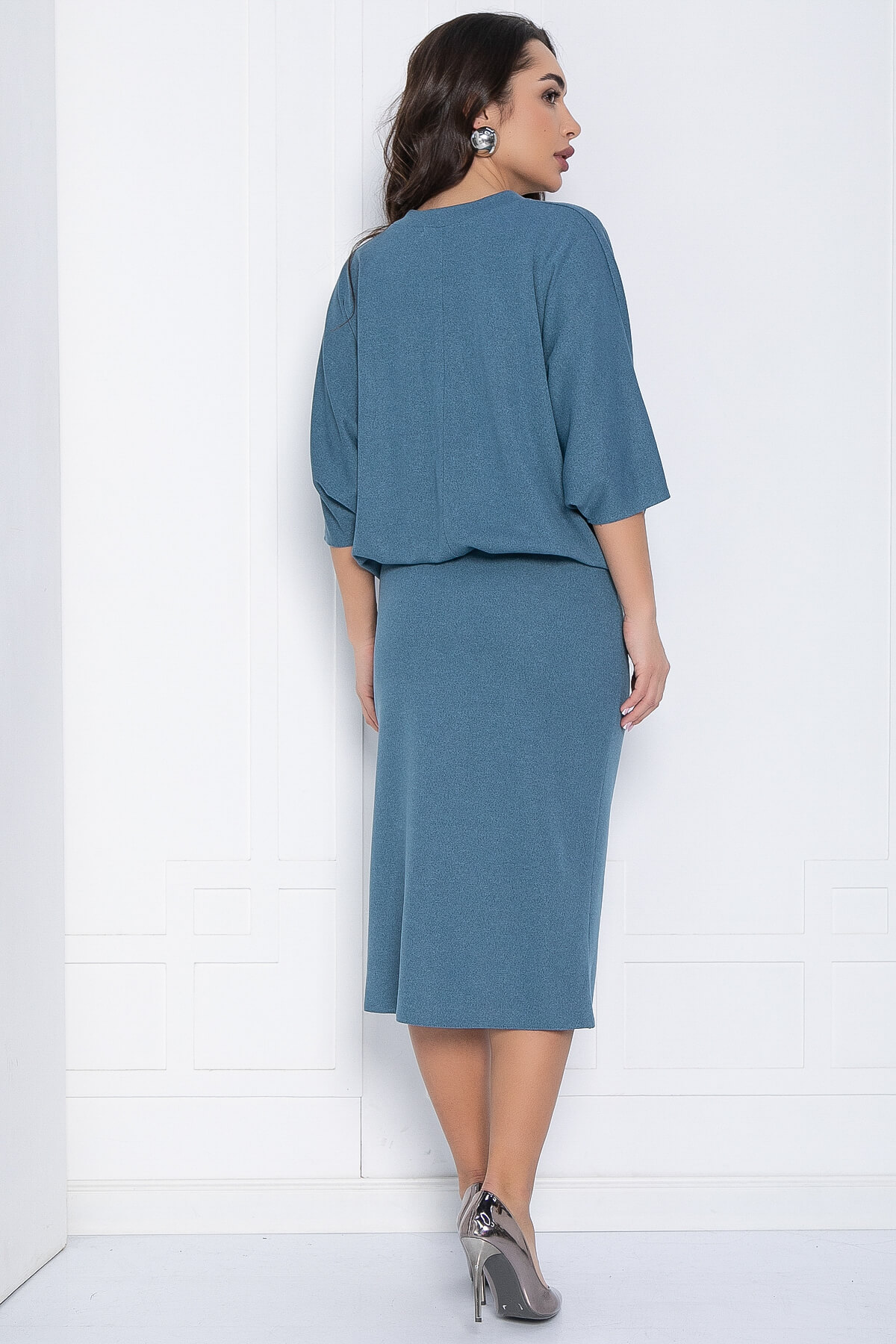 Платье Вэнсдей (джинс) П12576-4