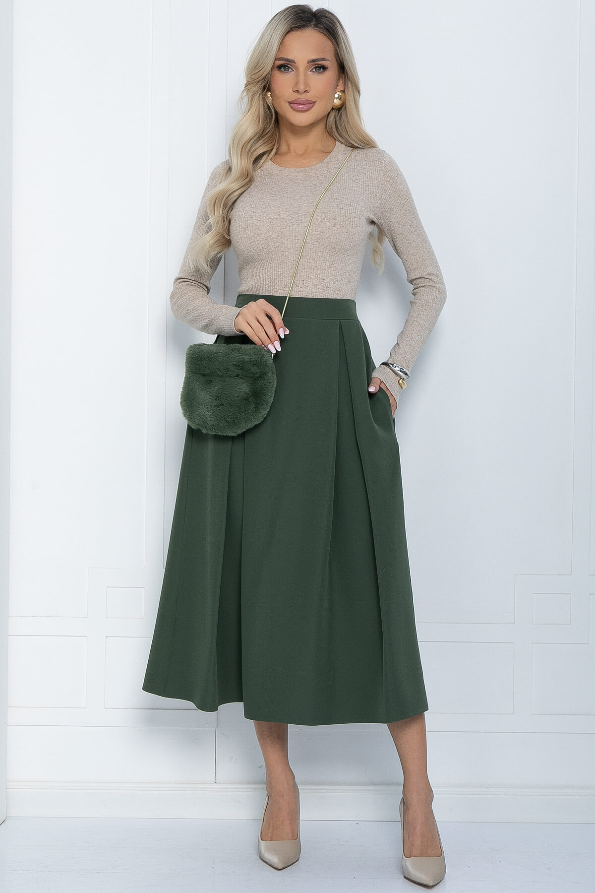 Юбка Мариэтта (хаки) Ю12042