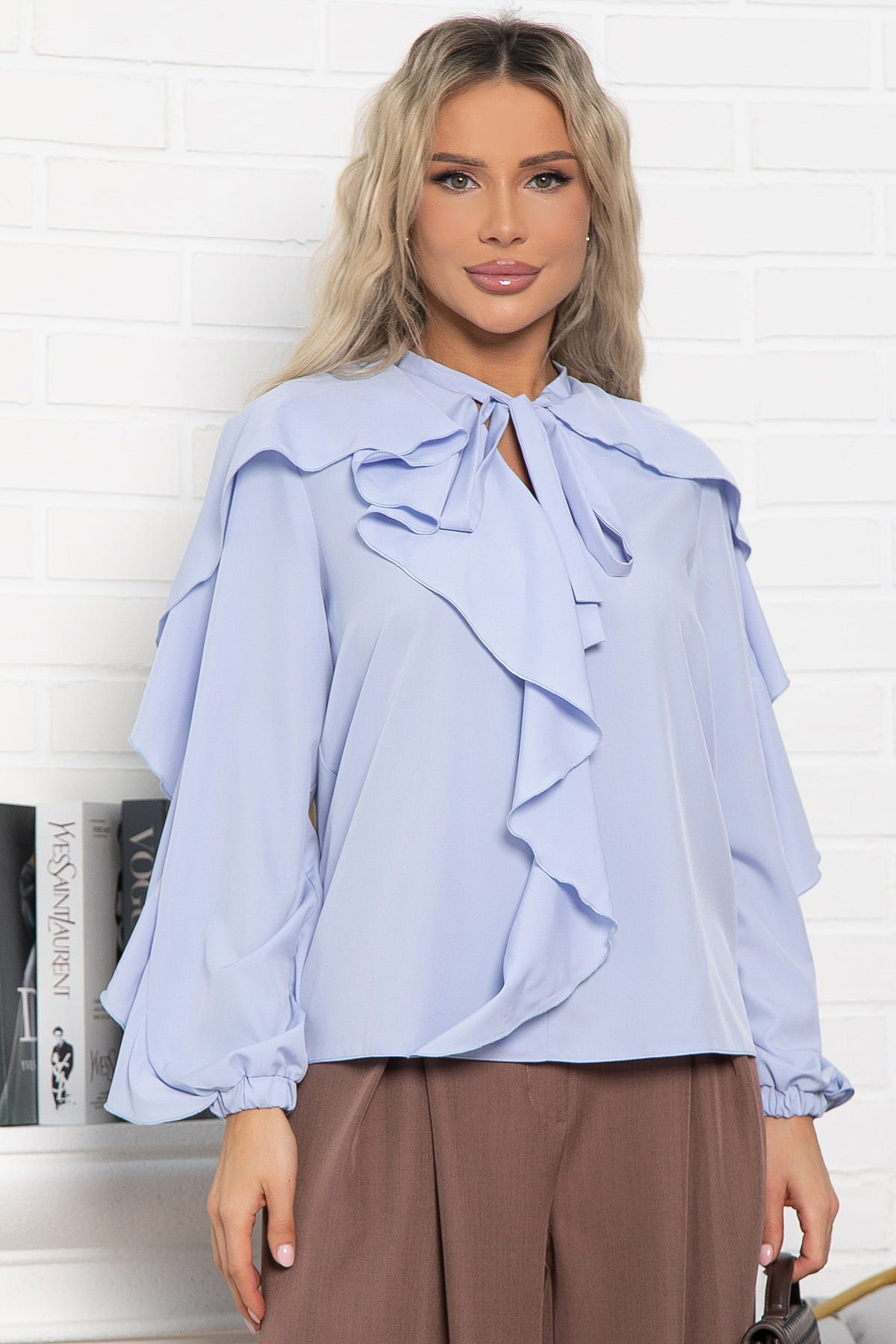 Блуза Дыхание весны (голубая) Б14925-5М