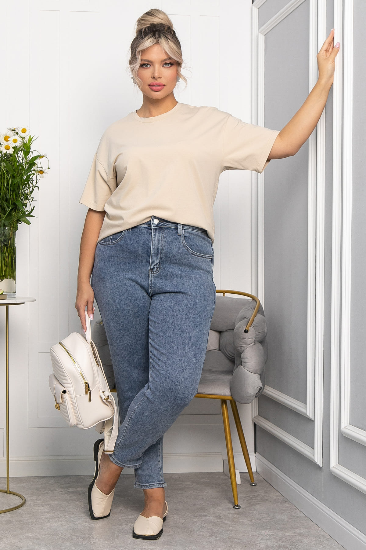 Джинсы На закате (синие) Б13927-4М