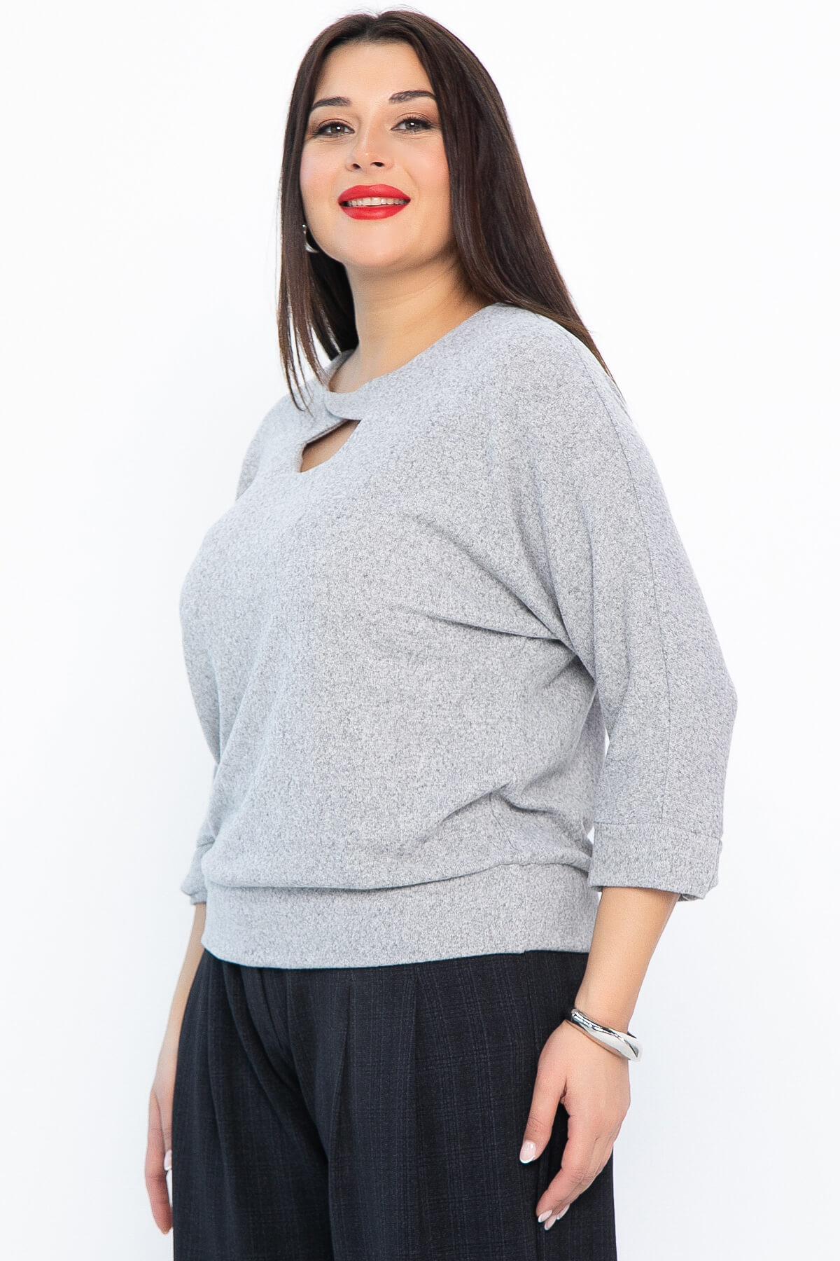 Блуза Ума (серая) Б14631-50М