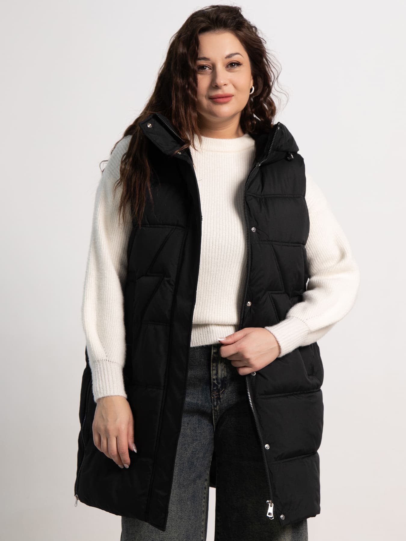 Жилет утепленный Вега (черный) Б15305-18М