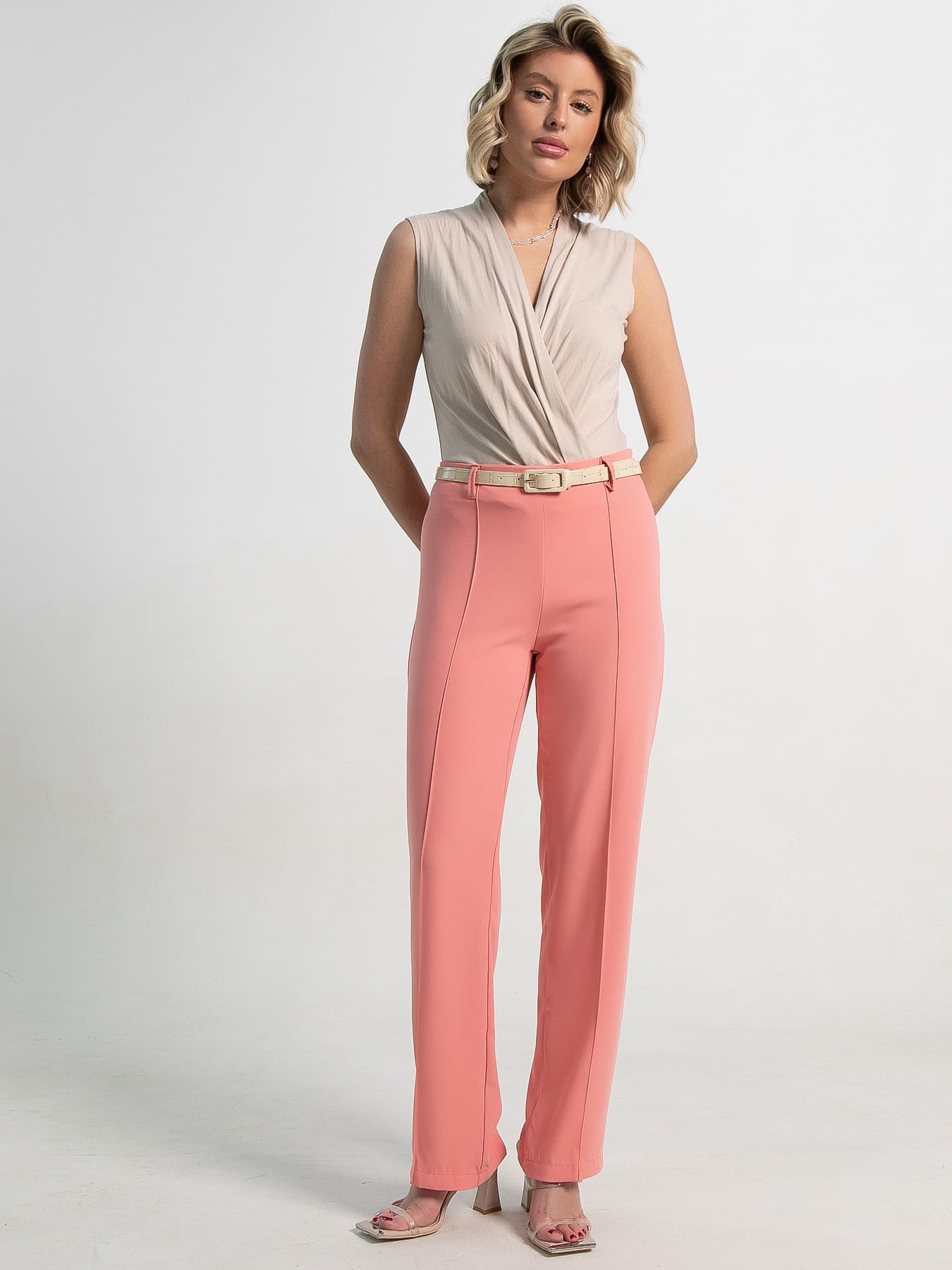 Брюки со стрелками Эверест (коралл) Б14267-30М