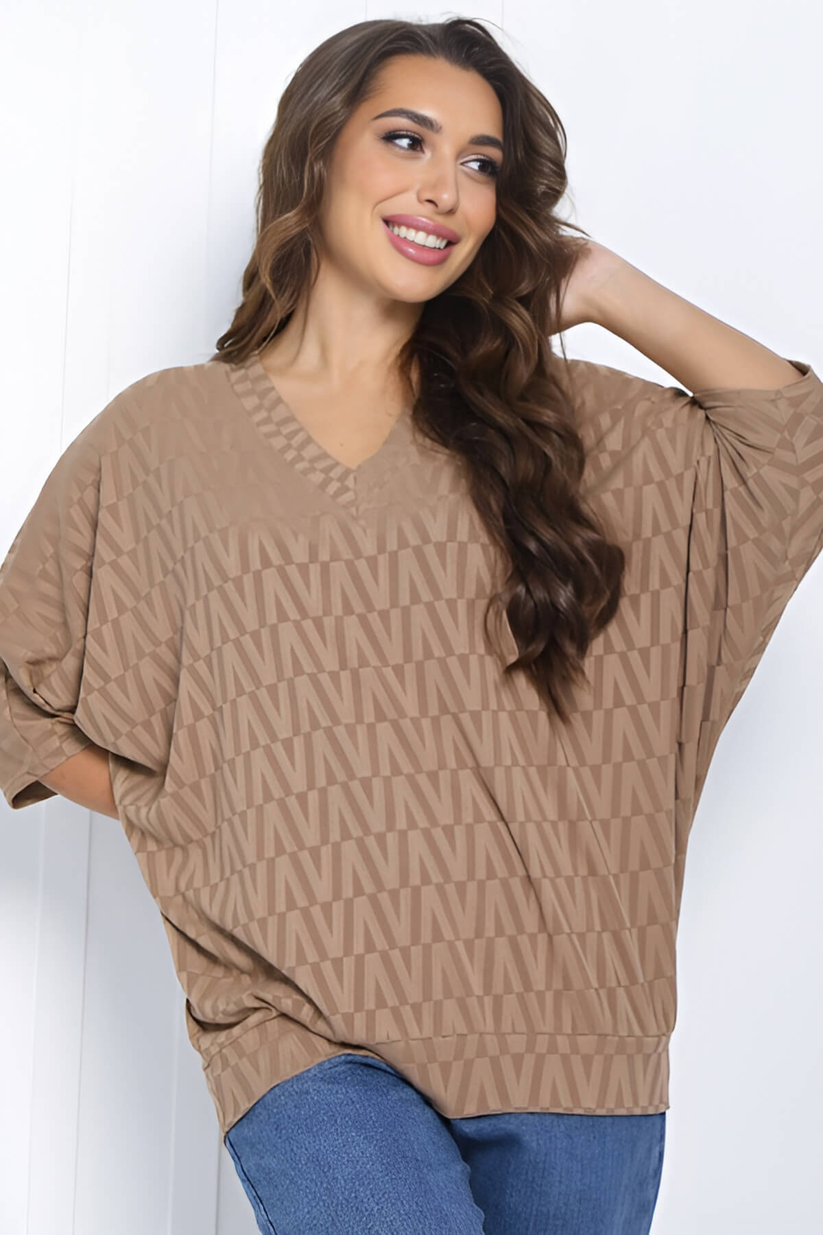 Блуза Вэнсдей (кофе) Б11459