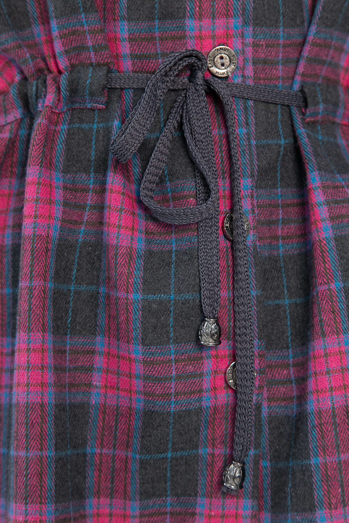 Рубашка хлопковая Джанет (розово-серая) Б14273-4М