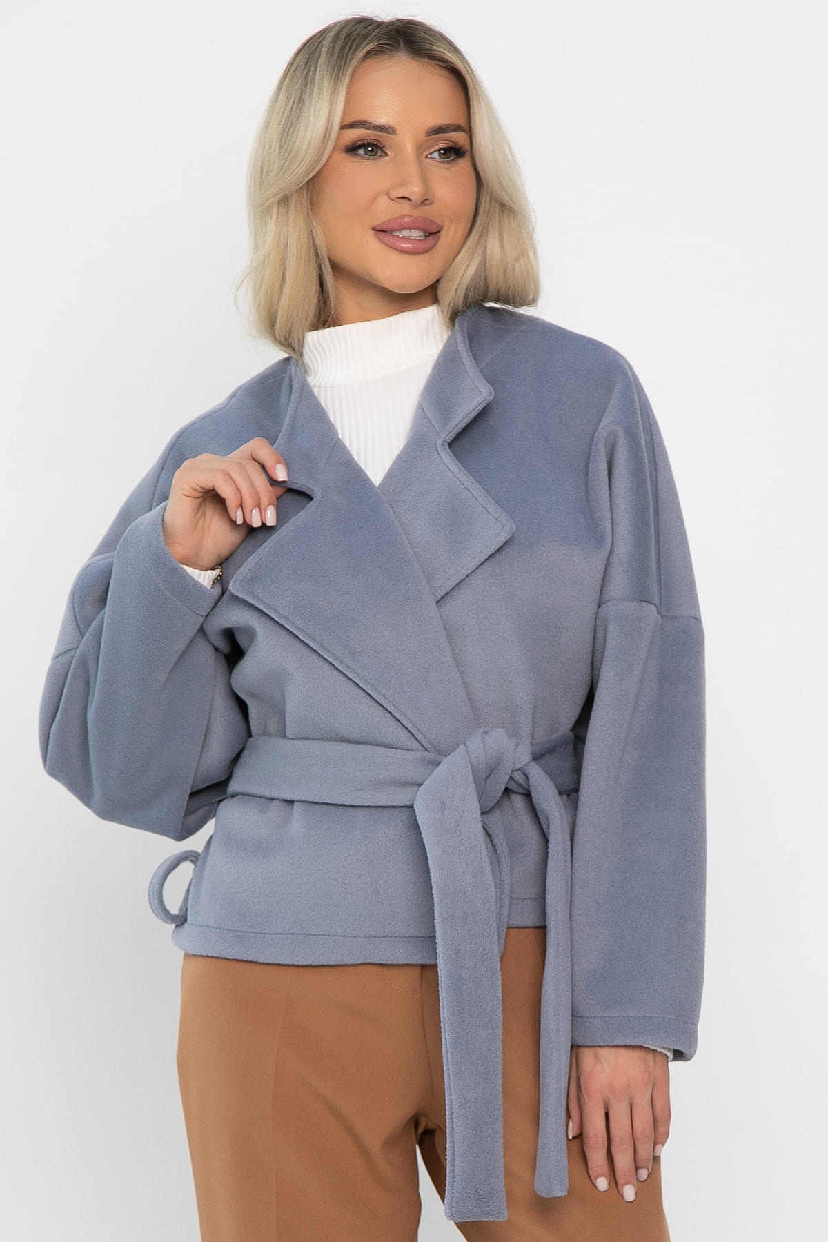 Пальто укороченное Хайт (джинс) Б14338-7М