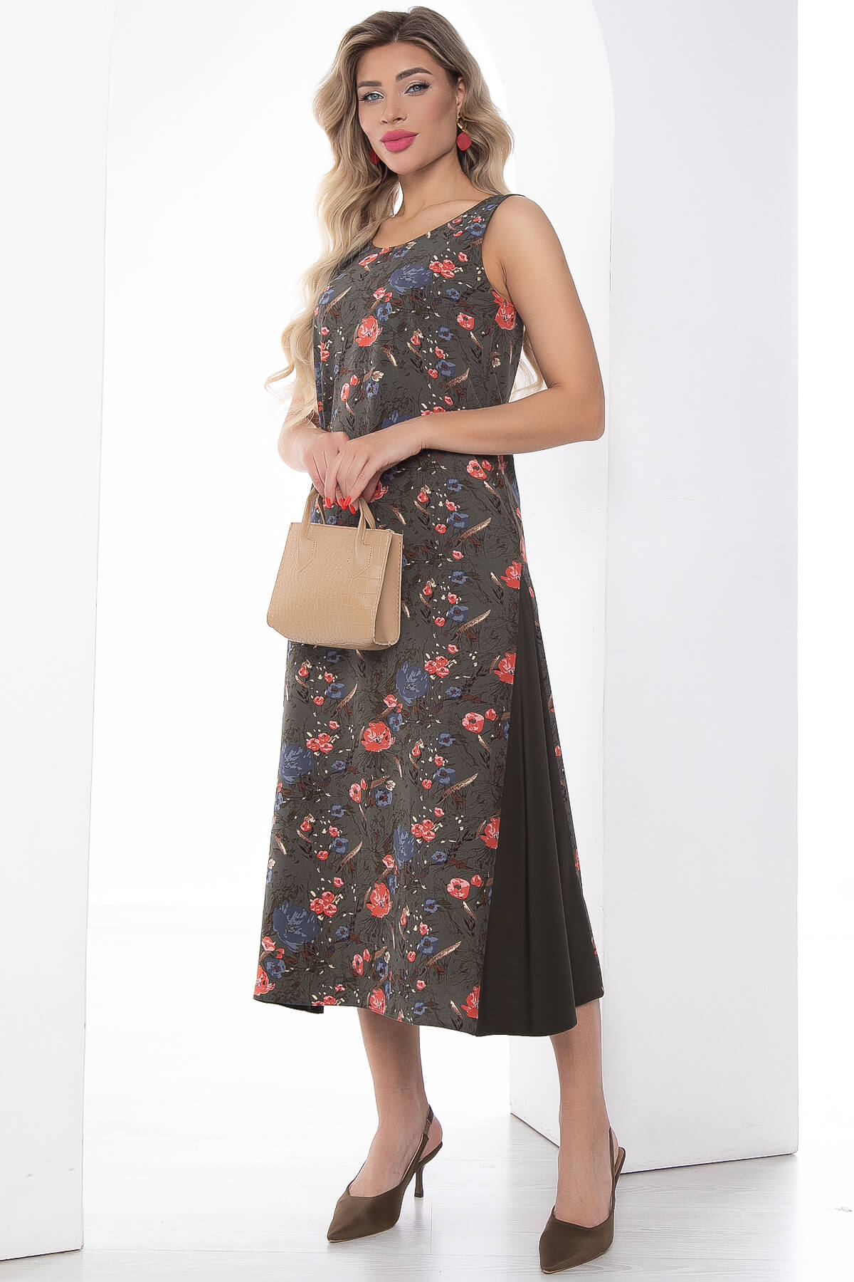 Сарафан "Новый сезон" (хаки) П9034