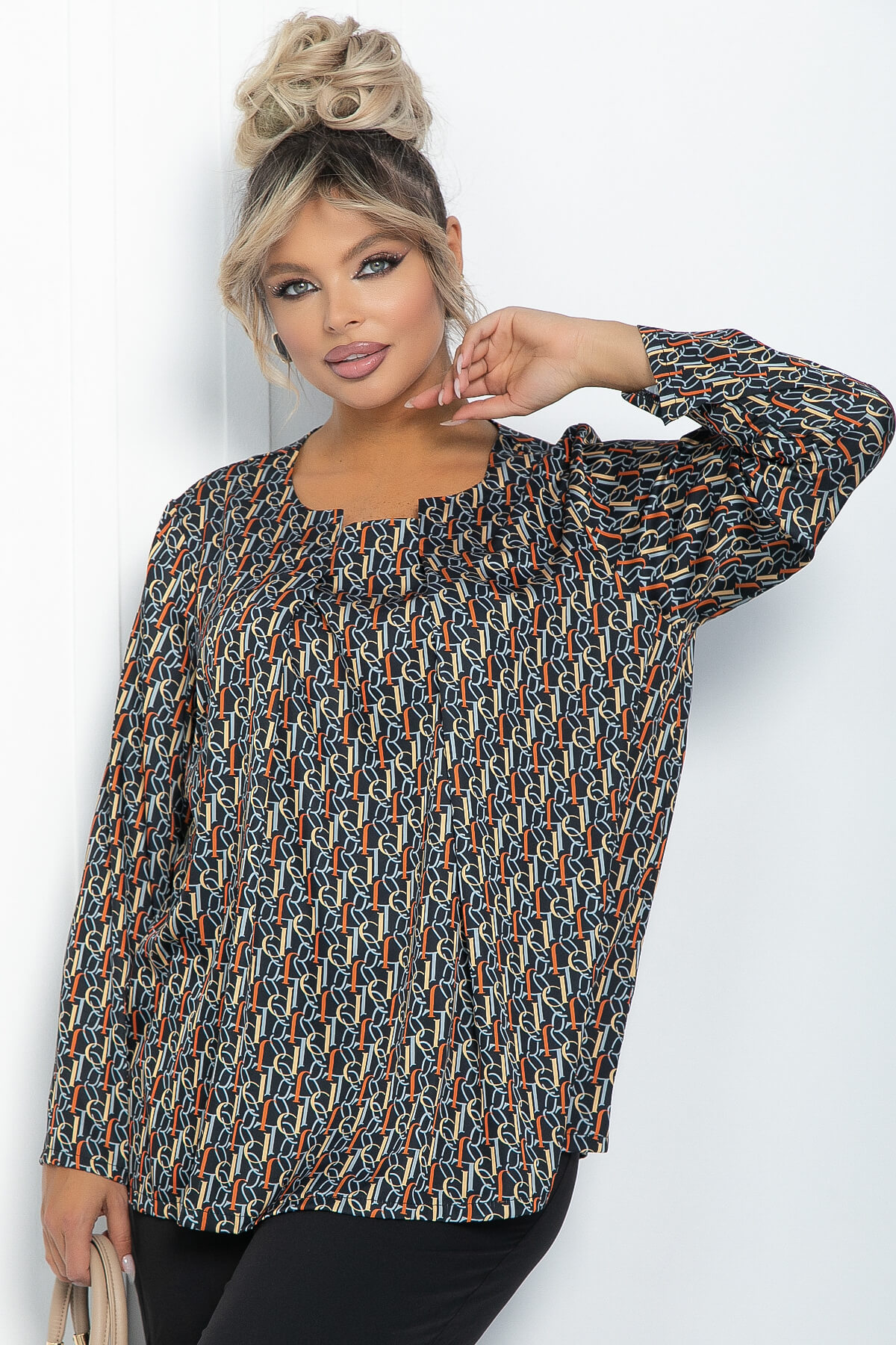 Блуза Ланта (синяя) Б11846