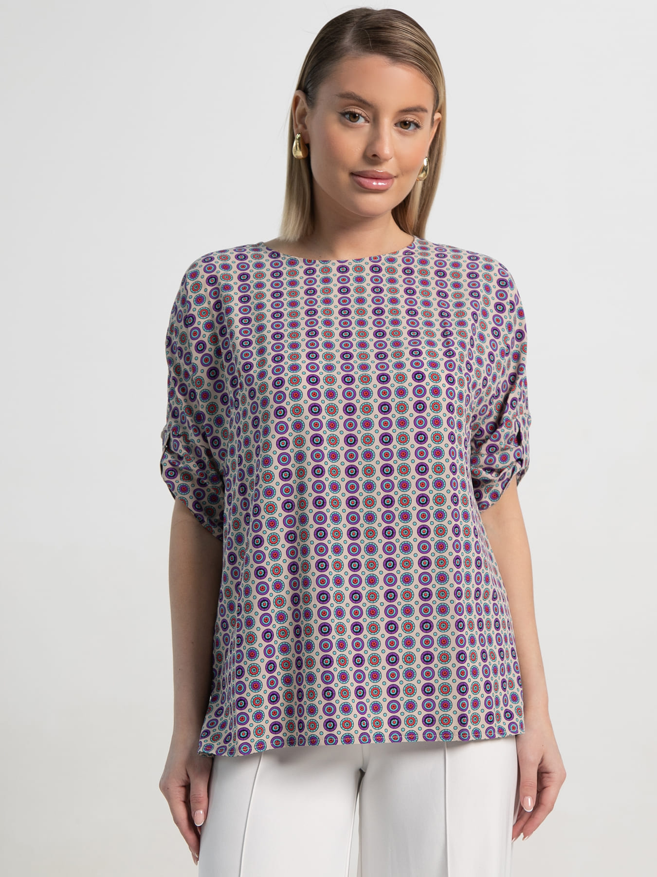 Блуза Альбера (сиреневая) Б15518-30М