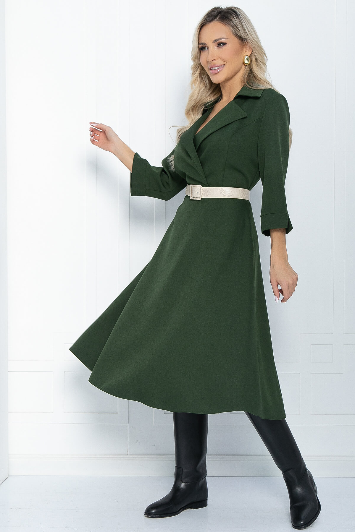 Платье Лесли (хаки) П12093