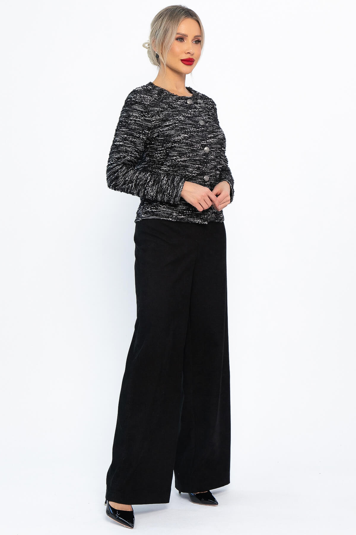 Костюм с брюками Марлин (черный) К14659-10М