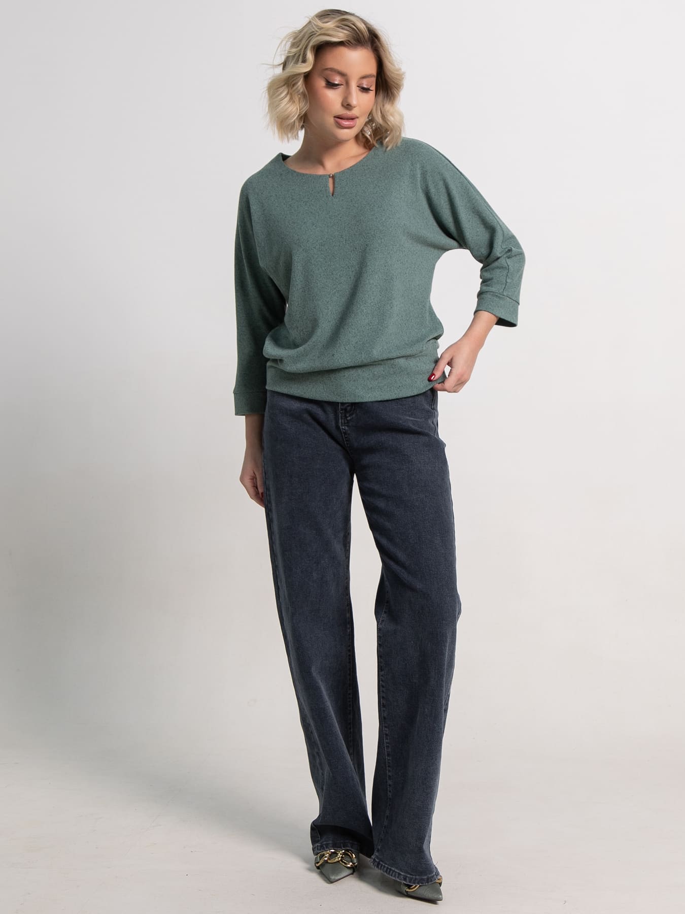 Джемпер трикотажный Претти (зеленый) Б15259-50М