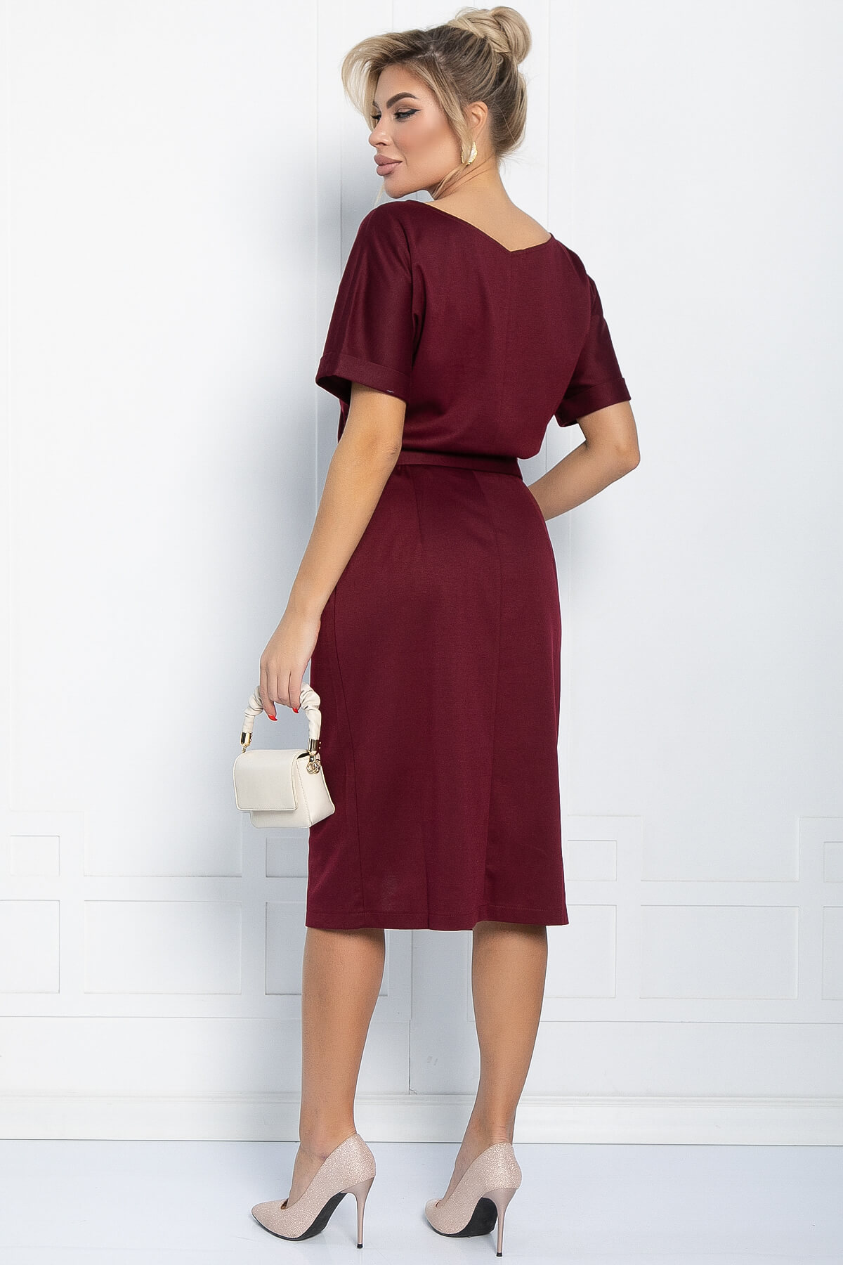 Платье Карлин (бордовое) П11583