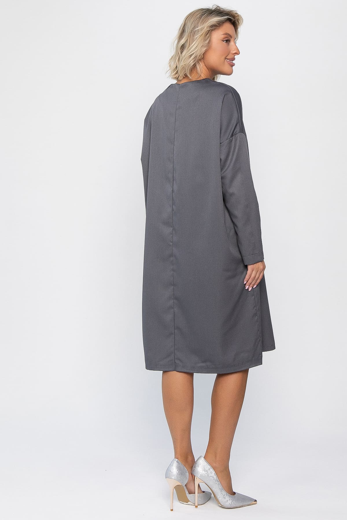 Платье Хюгге (темно-серое) П14121-25М