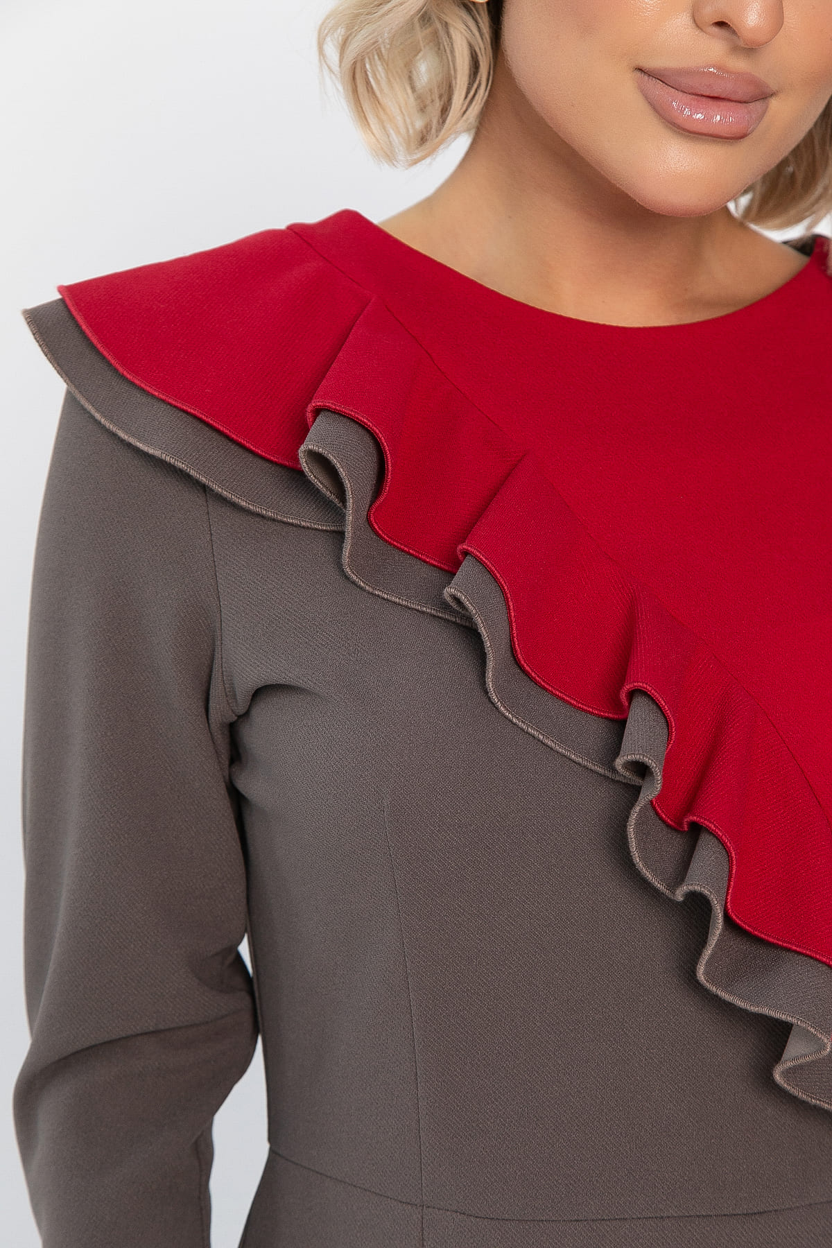 Платье Эванесса (трюфельно-красное) П12746-35М