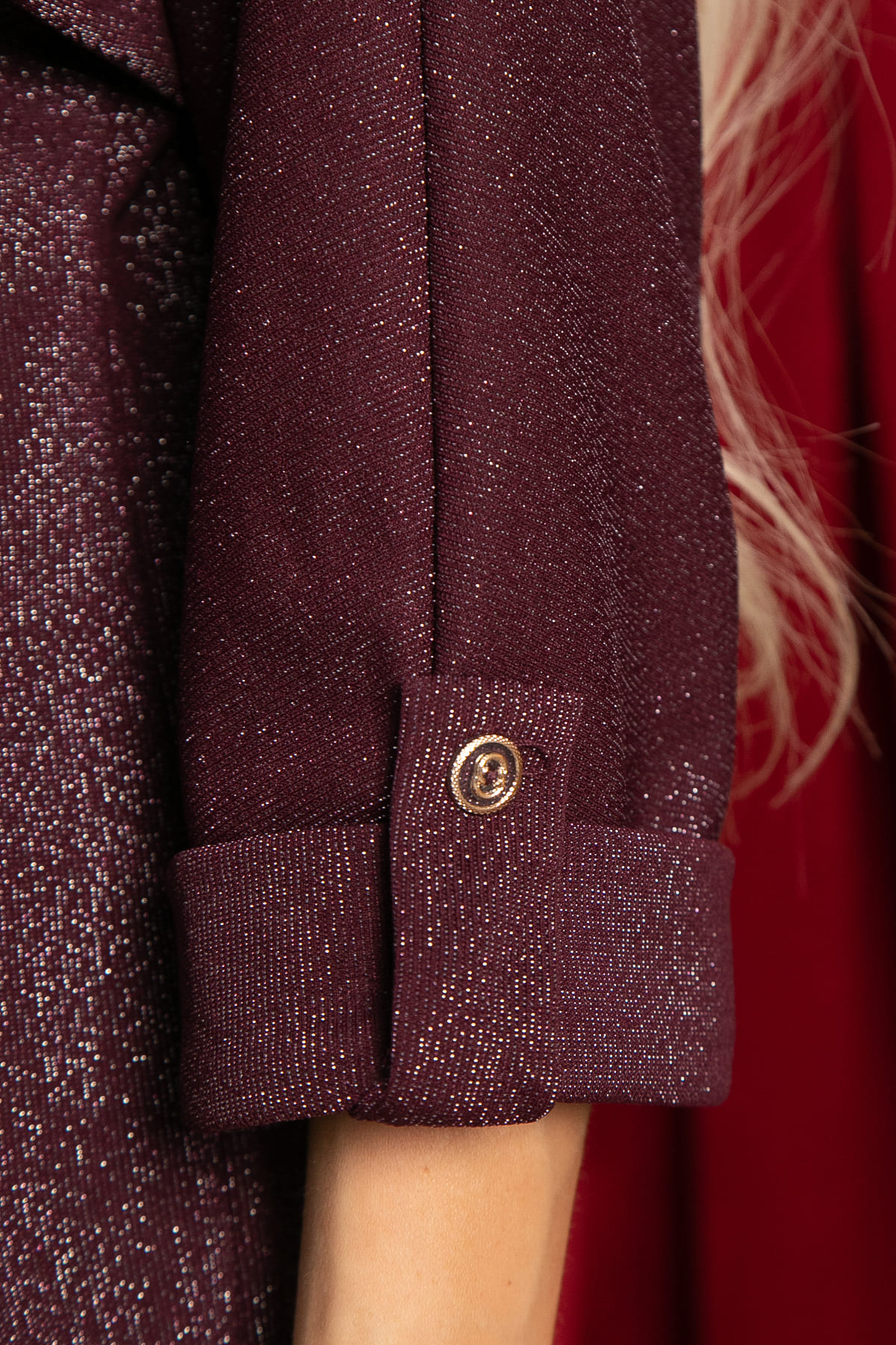 Блуза Ариозо (темно-бордовая) Б14932-24М