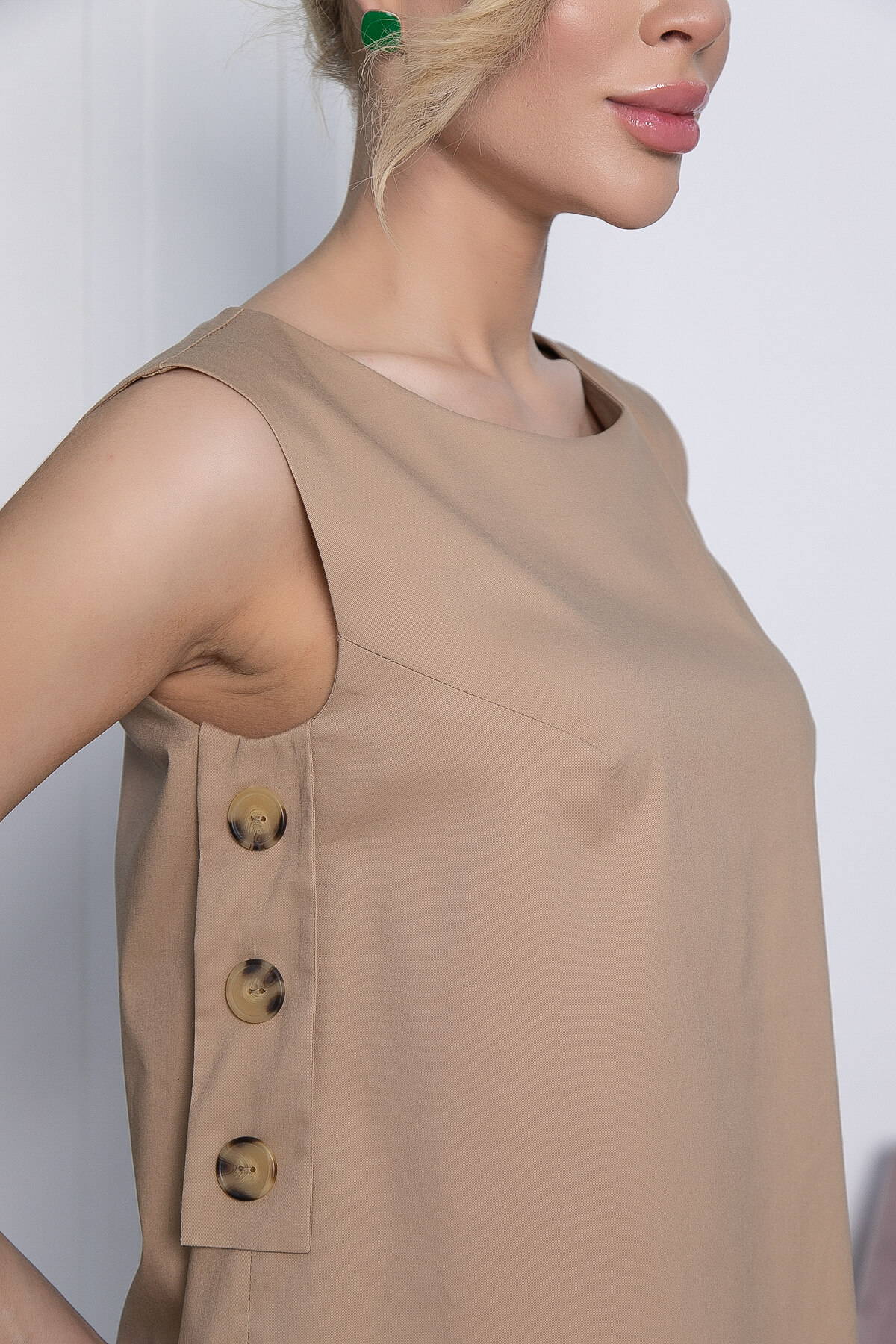 Платье Детали лета (бежевое) П13437-2М