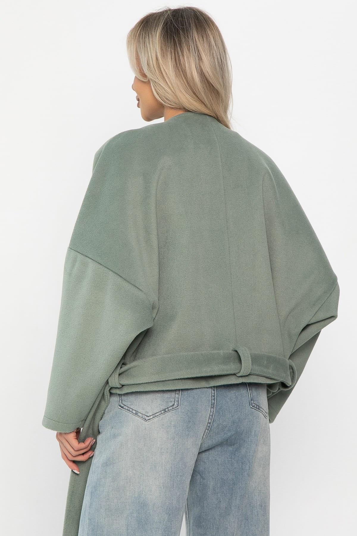 Пальто укороченное Хайт (фисташка) Б14339-7М