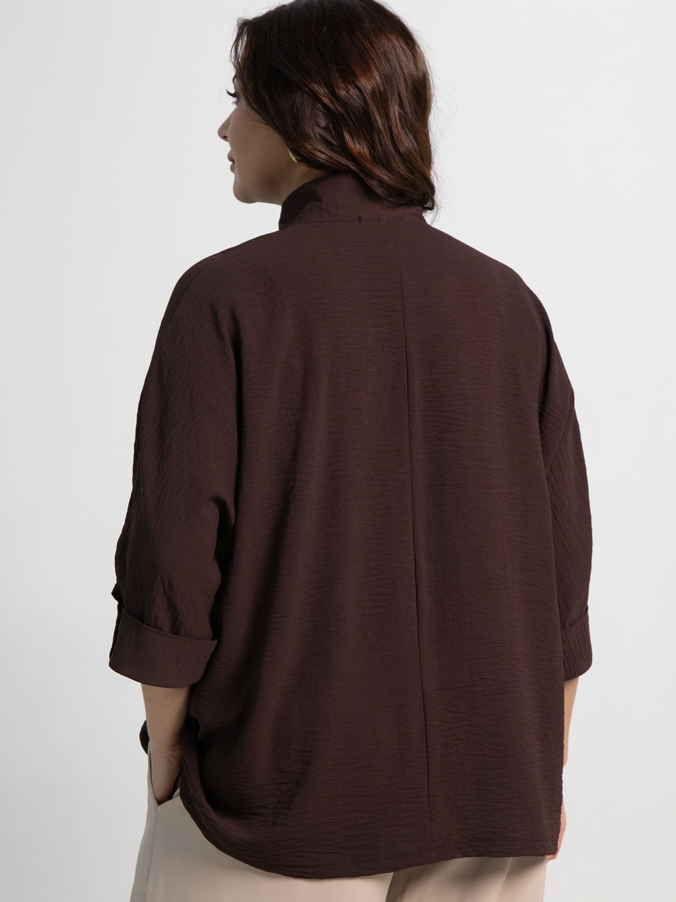 Блуза Серенада (шоколад) Б15553-24М