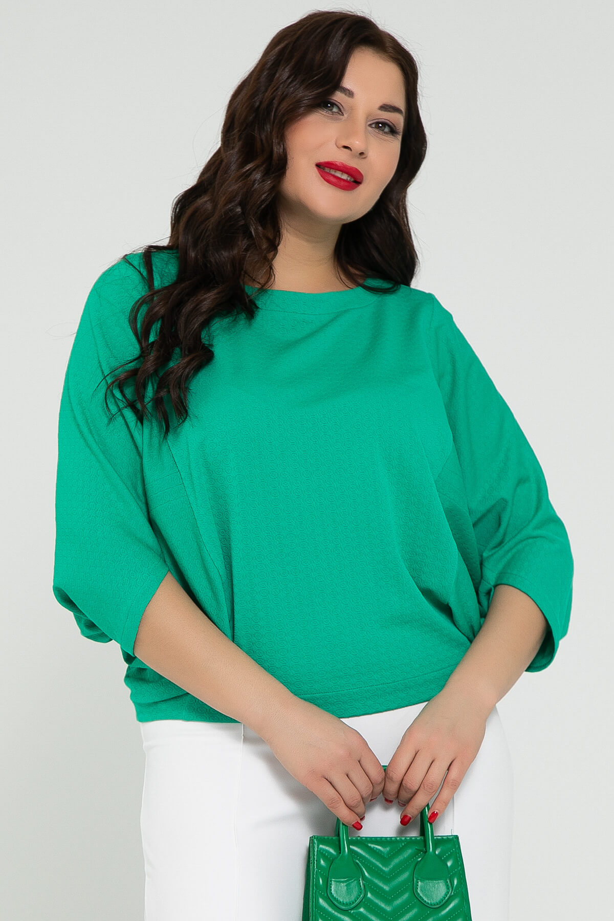 Блуза Шармель (зеленая) Б12913-16М