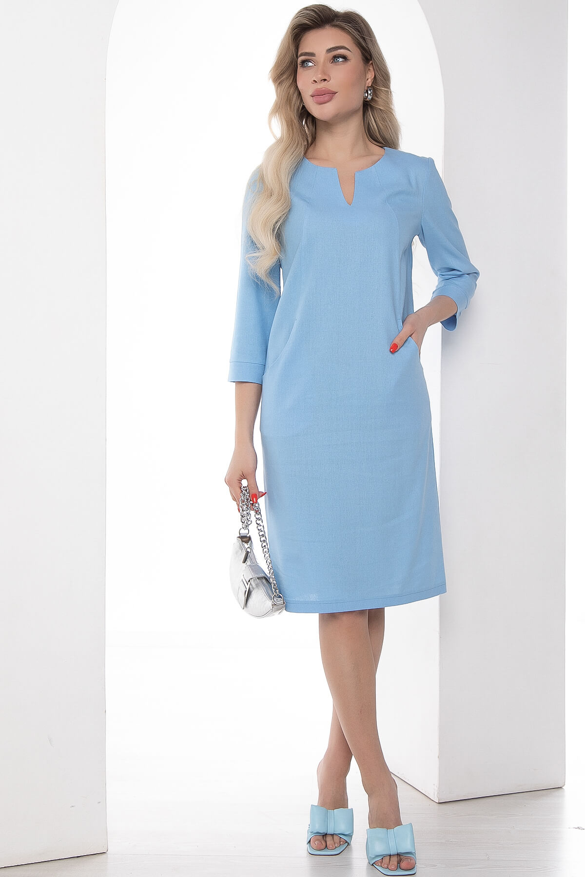 Платье "Лилиан" (голубое) П8952