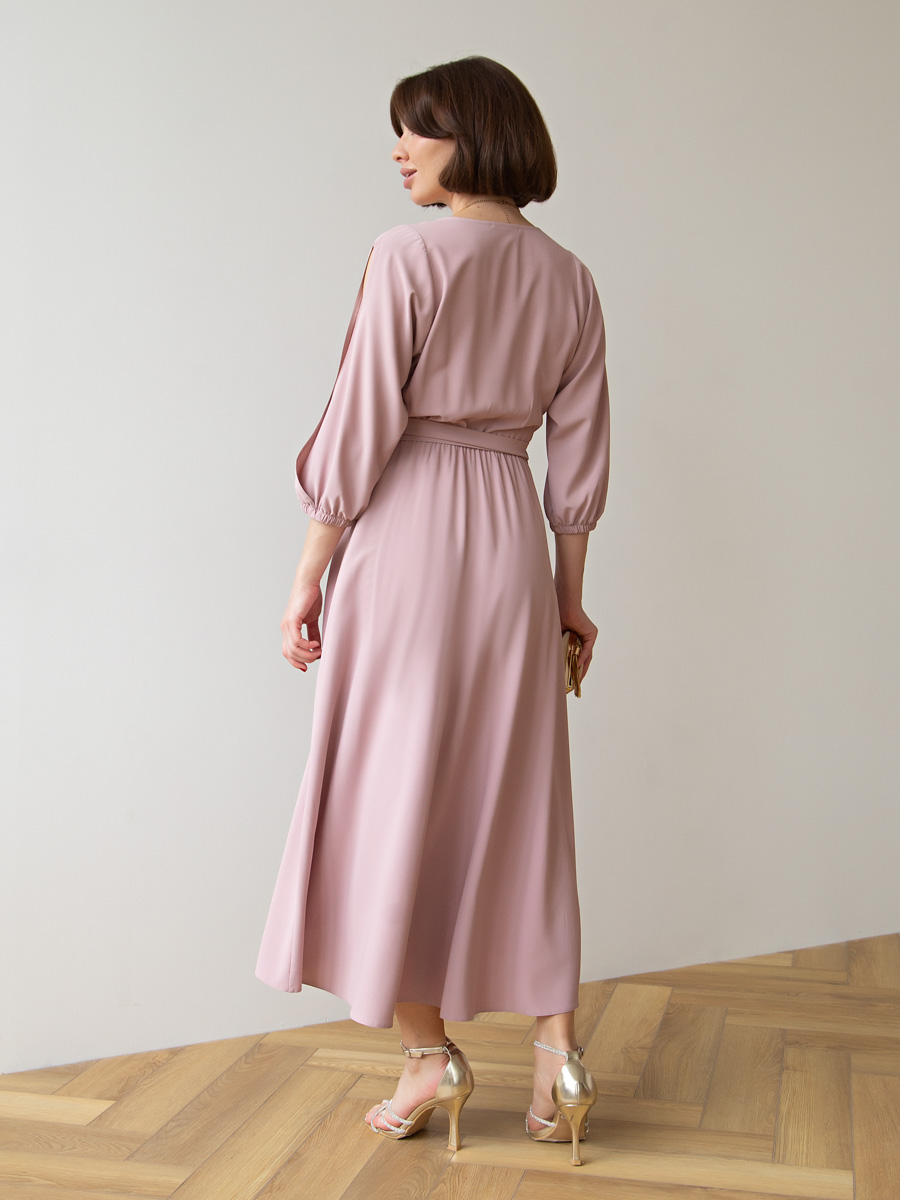Платье Танго вдвоем (пудра) П15165-1М